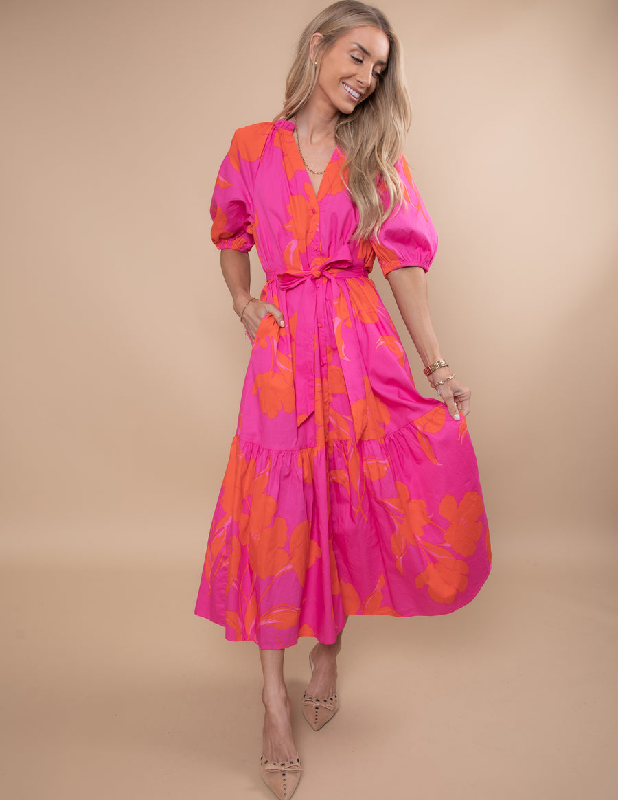Gisela Floral Tiered Dress