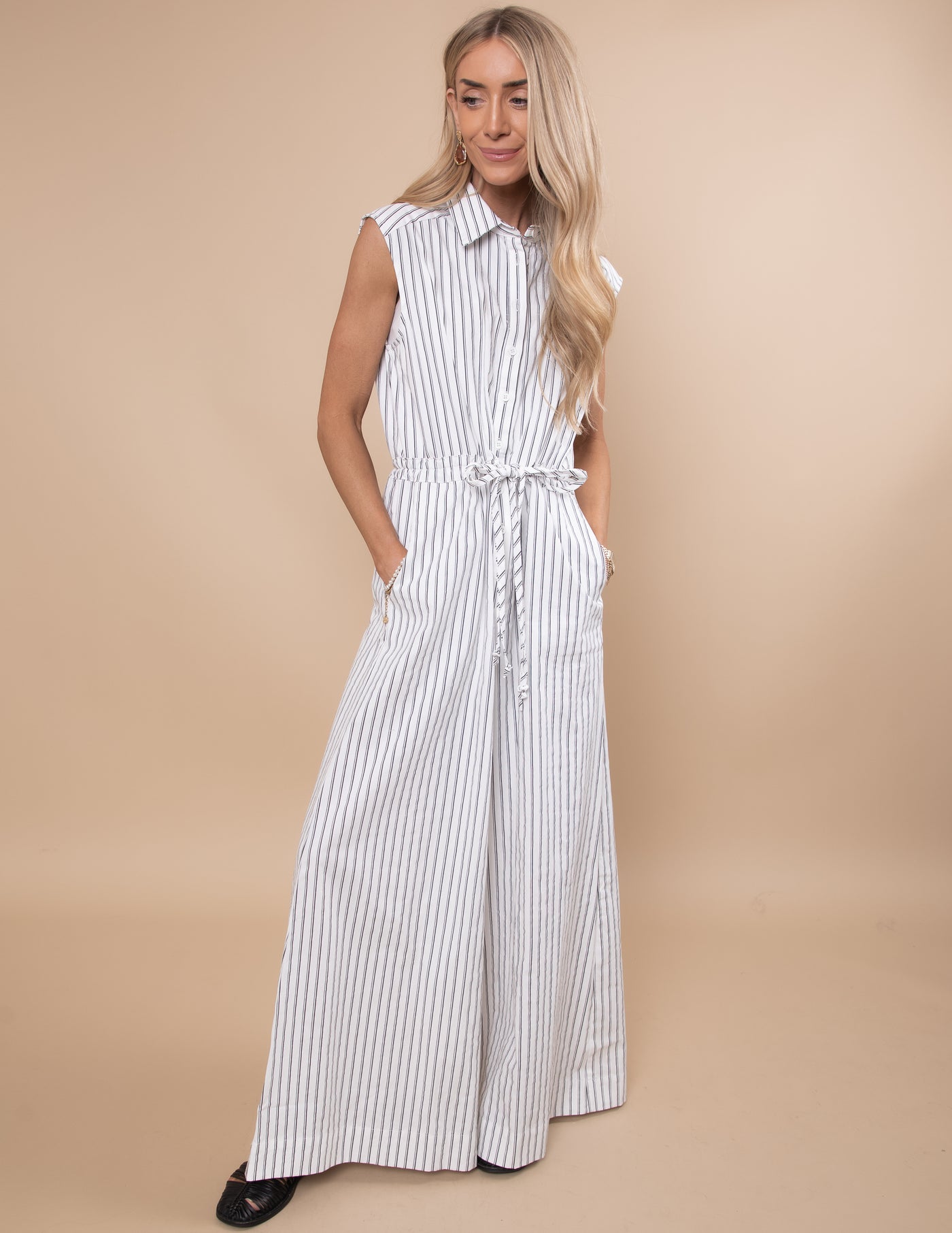 Demi Striped Jumpsuit