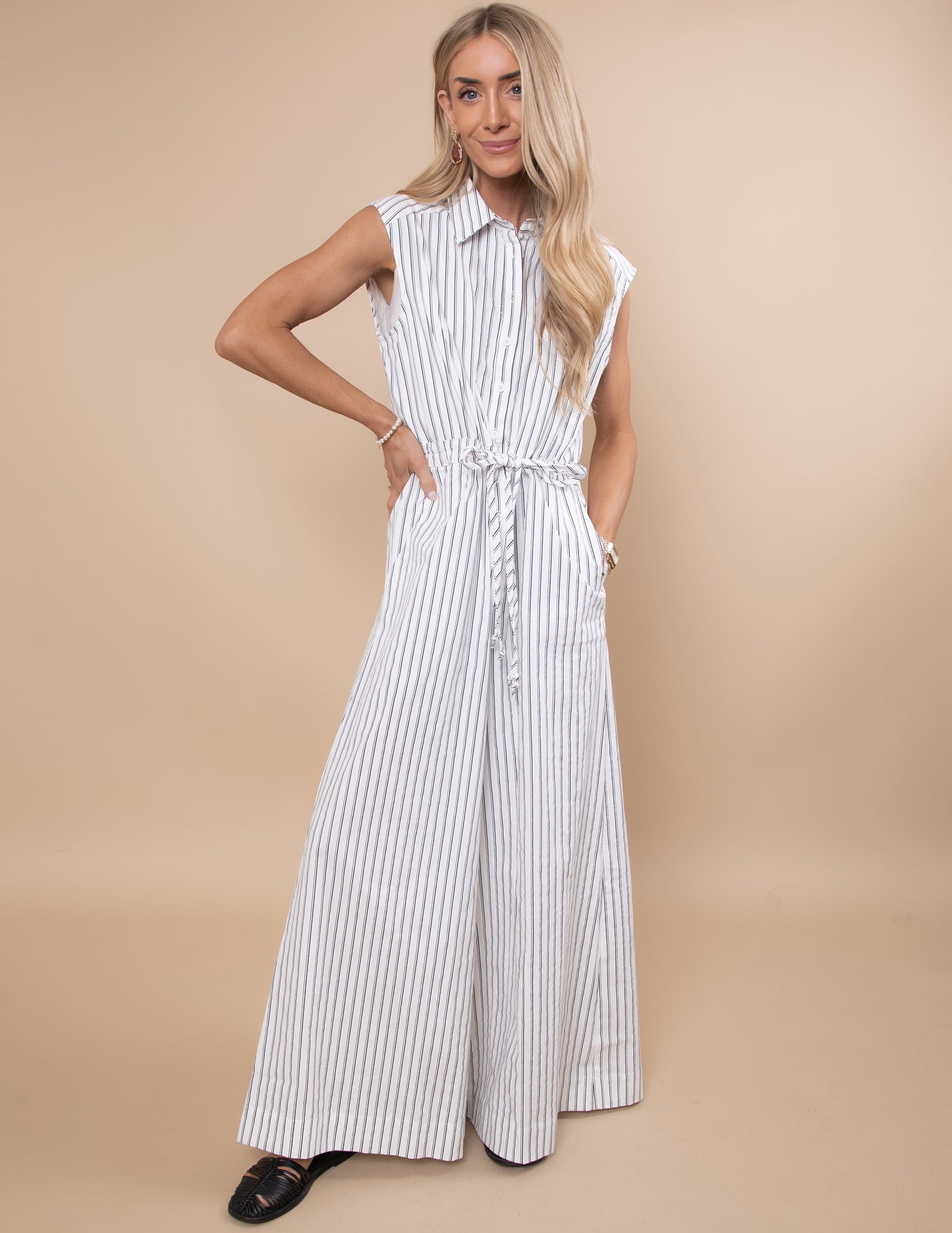 Demi Striped Jumpsuit