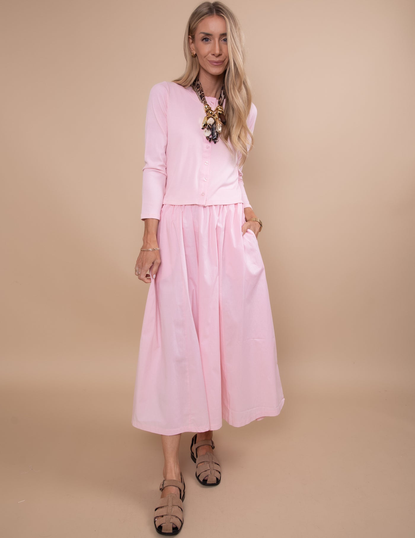 Spring Breeze Two Piece Set Cream / M Spring Breeze Two Piece Set Cream / M