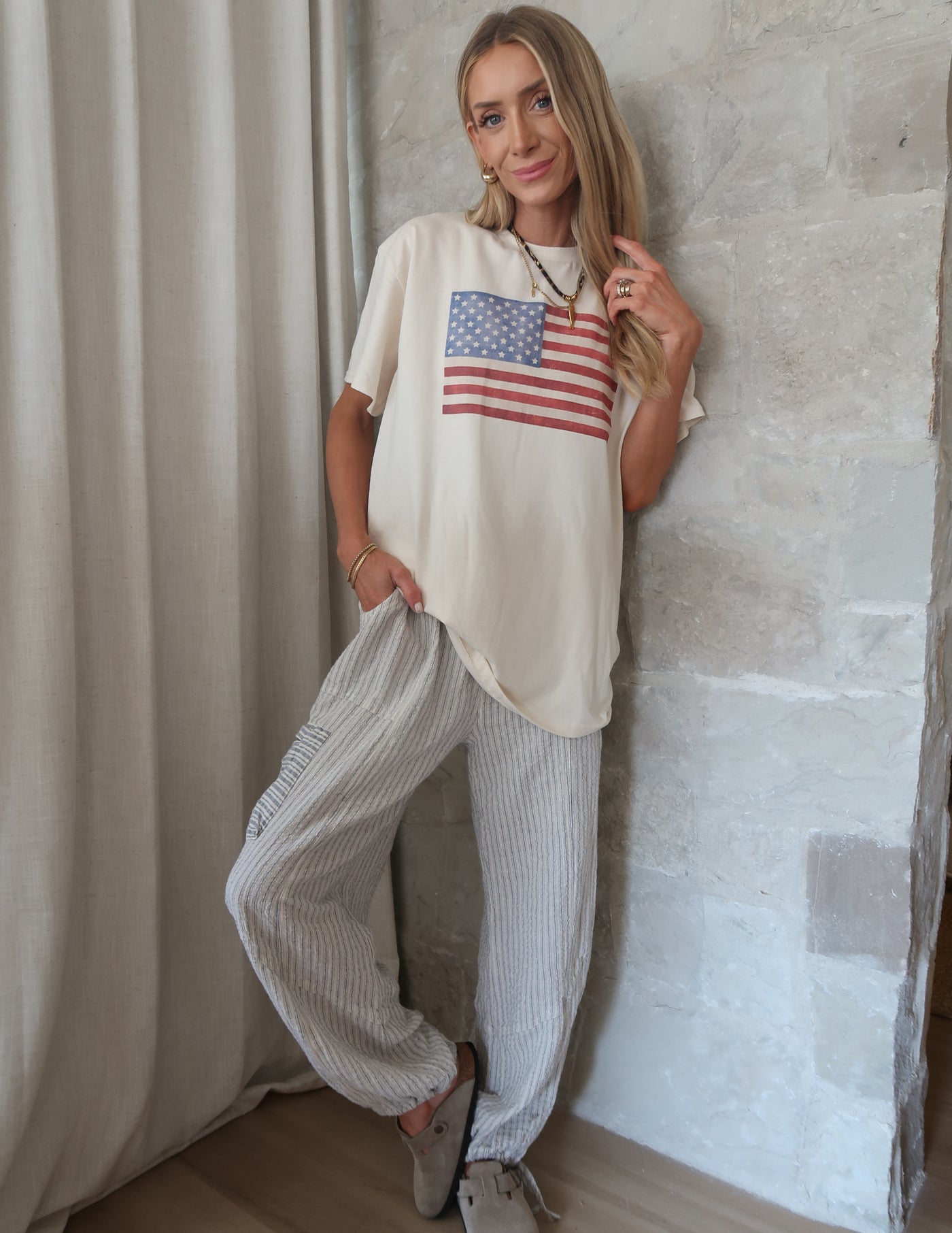 American Flag Graphic Tee