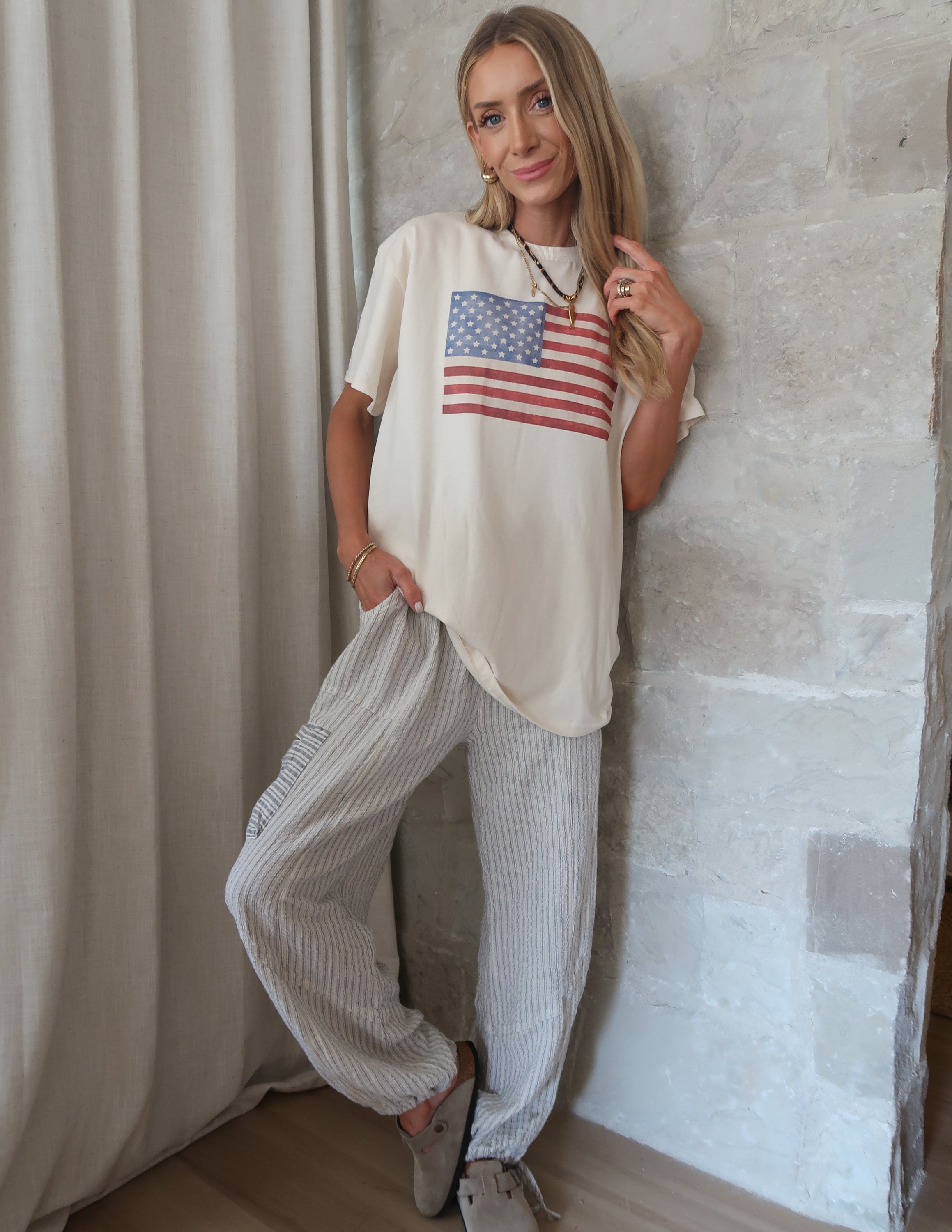 American Flag Graphic Tee