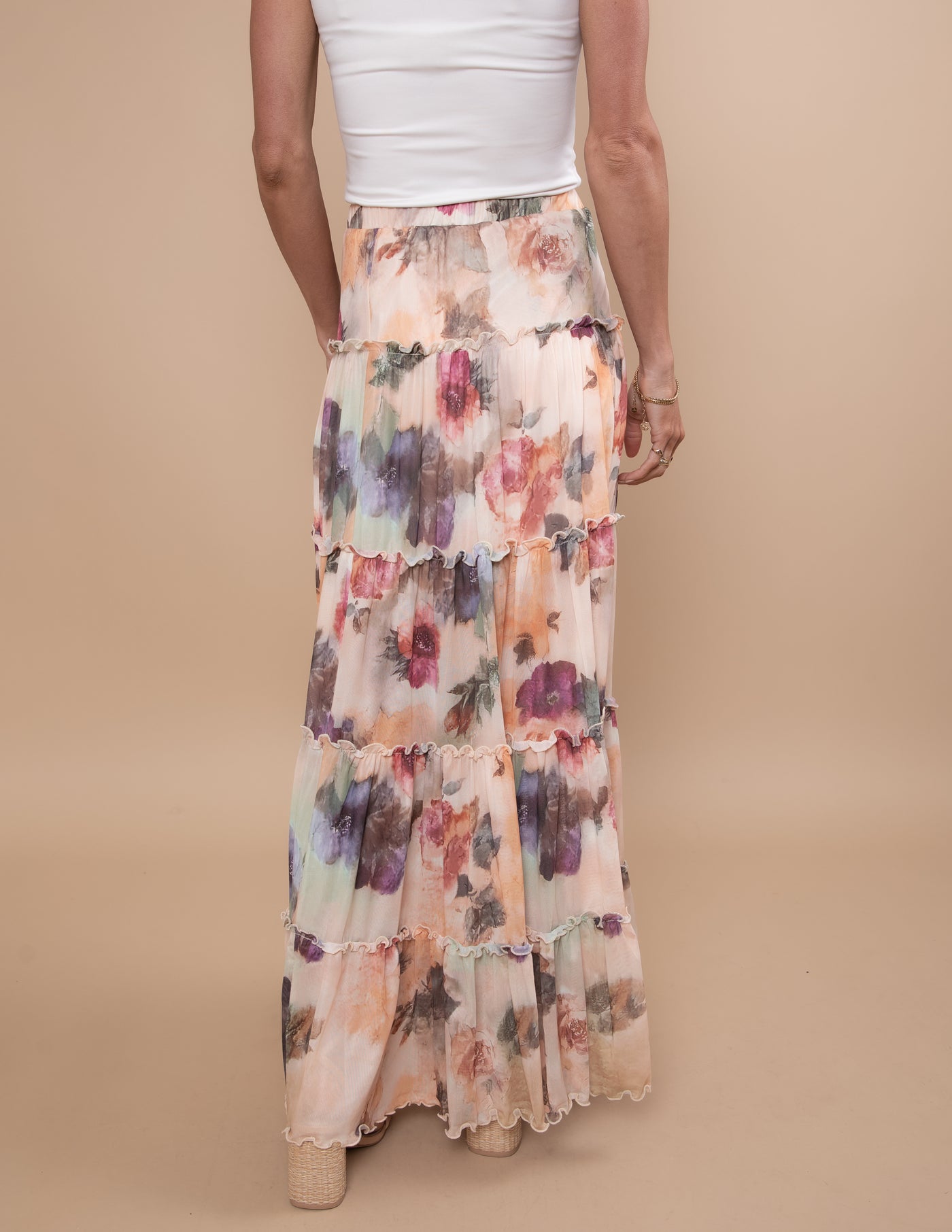 Soft Petals Maxi Skirt