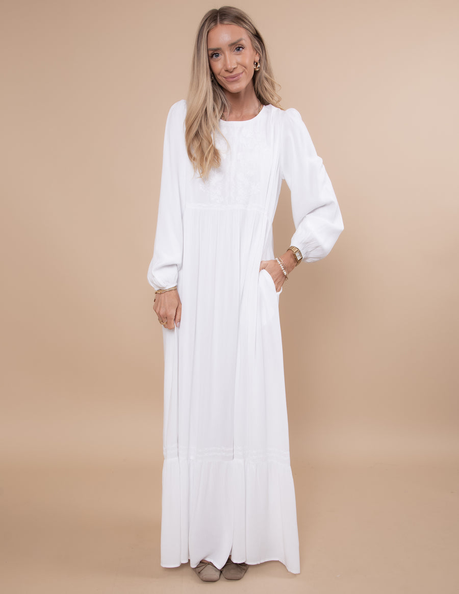 Starlight Embroidered Temple Dress
