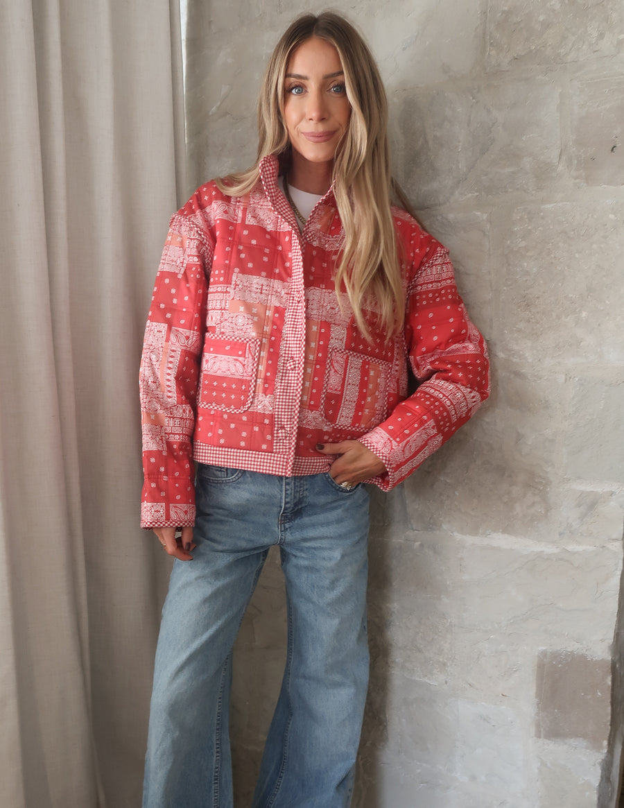 Paloma Bandana Quilted Jacket