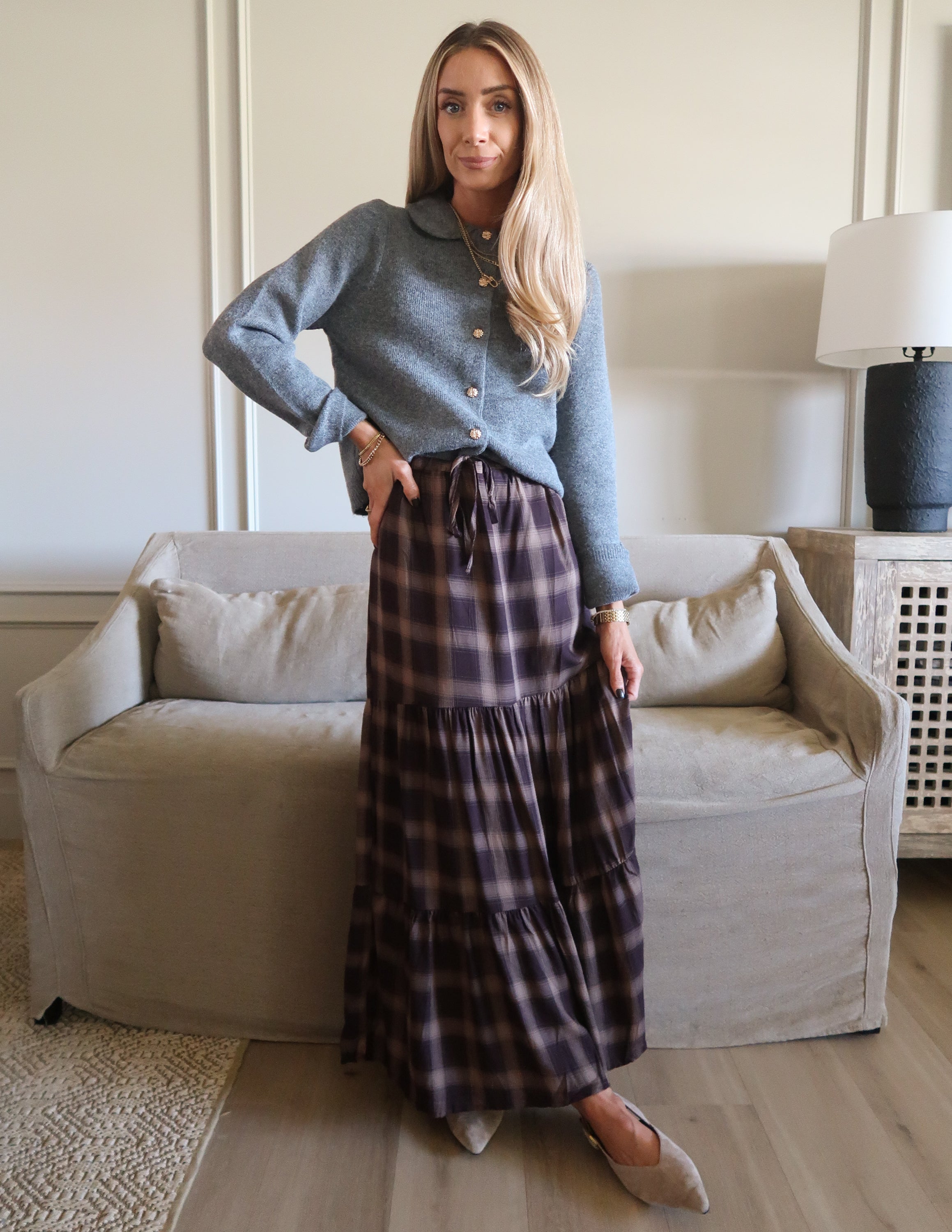 Antonia Checkered Skirt