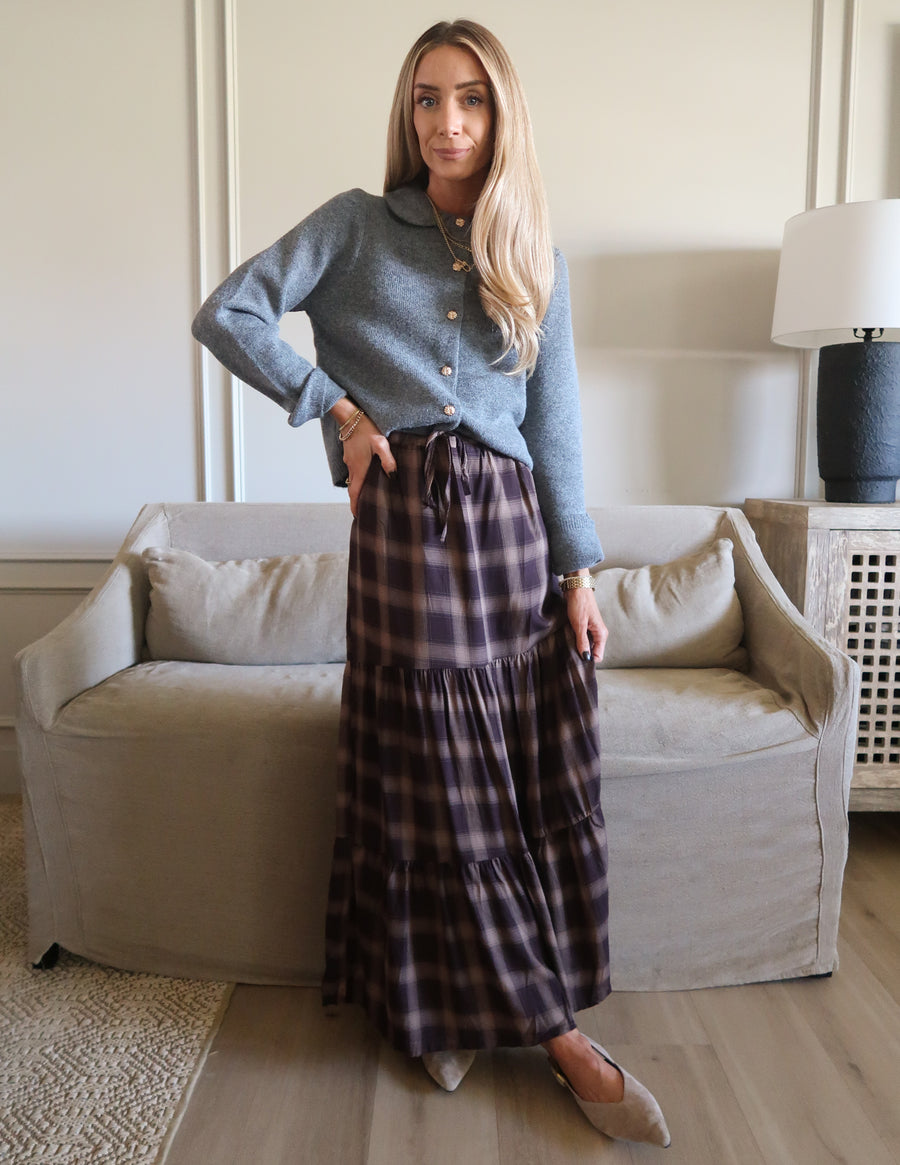 Antonia Checkered Skirt