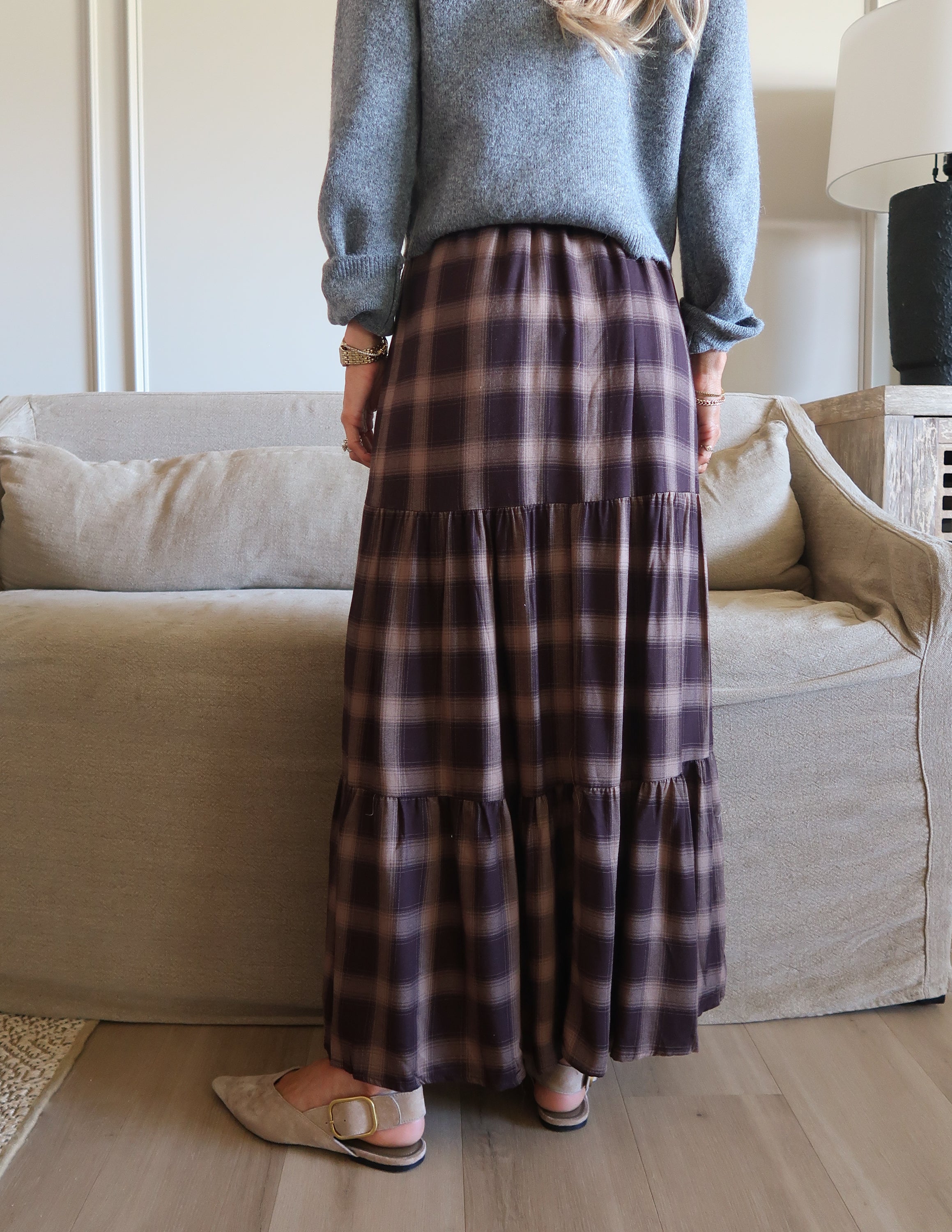 Antonia Checkered Skirt