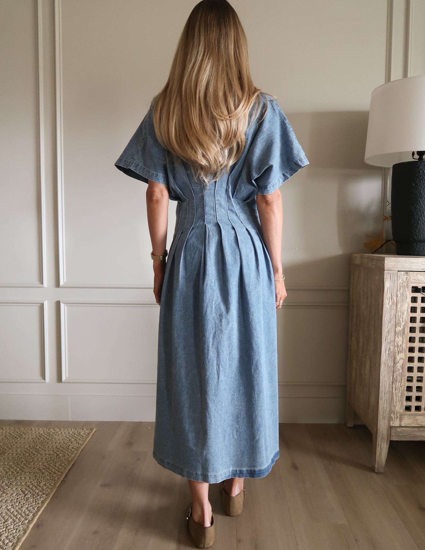 Everly Denim Midi Dress