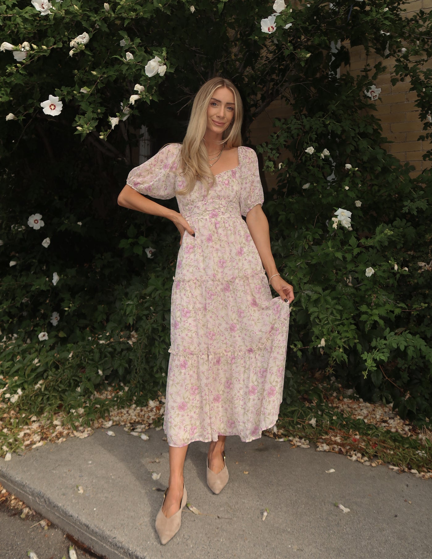 Blush Daydream Floral Dress