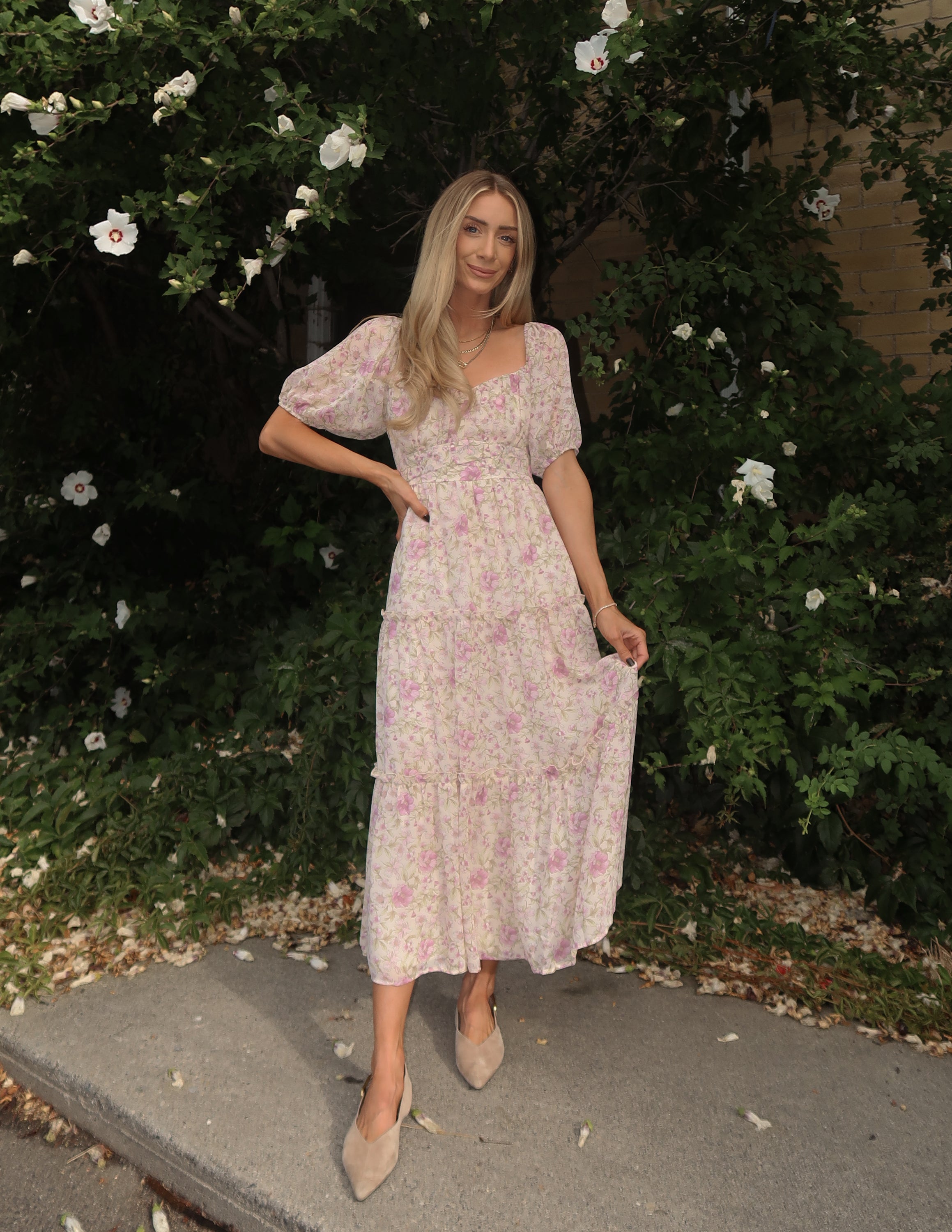 Blush Daydream Floral Dress