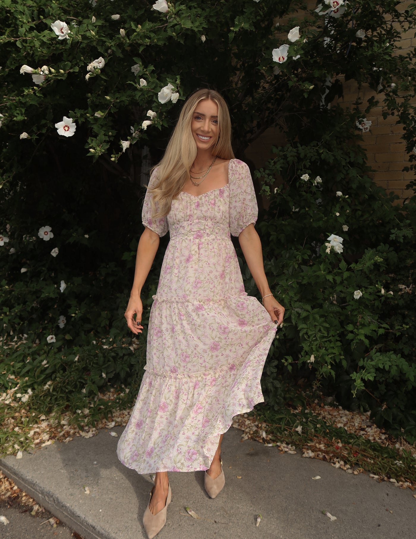 Blush Daydream Floral Dress