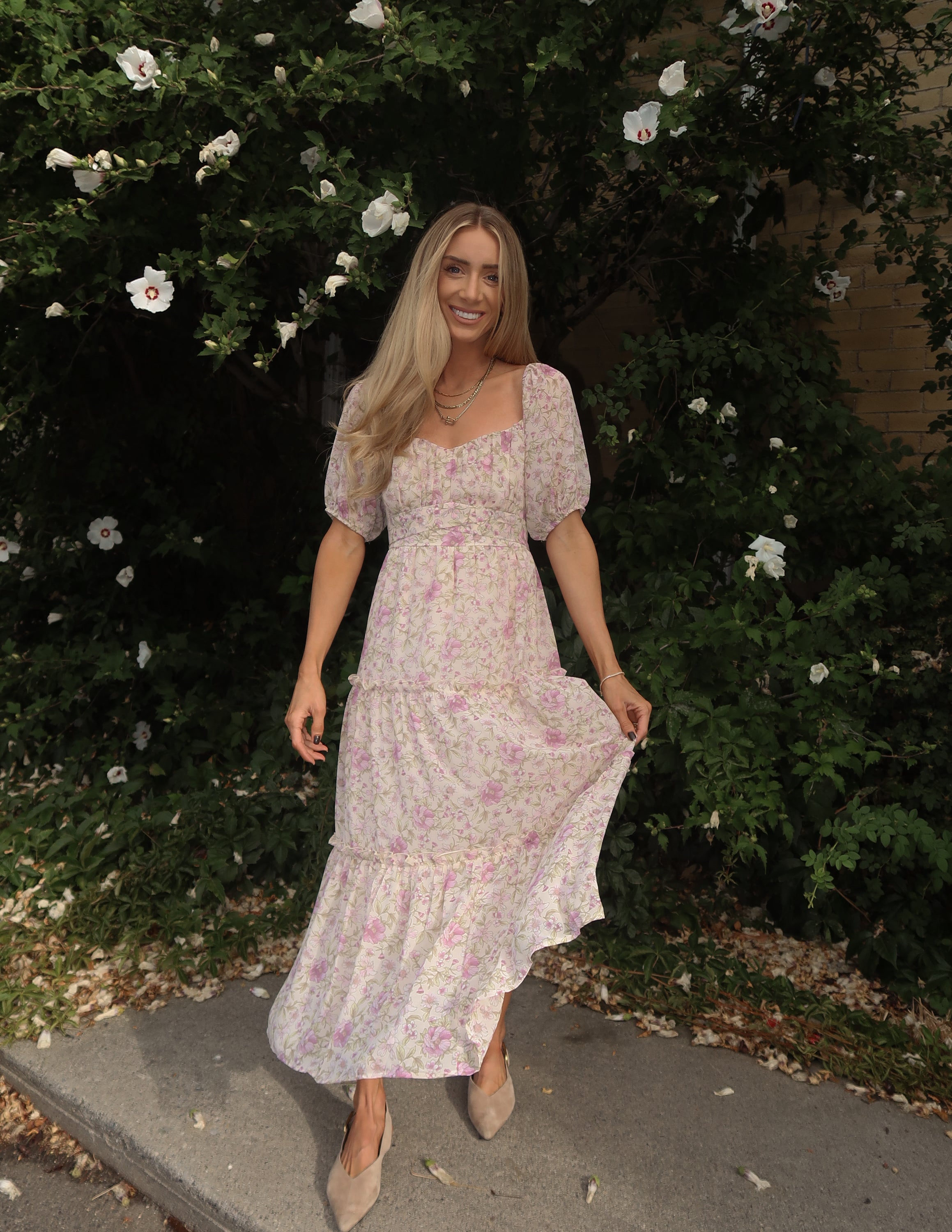 Blush Daydream Floral Dress