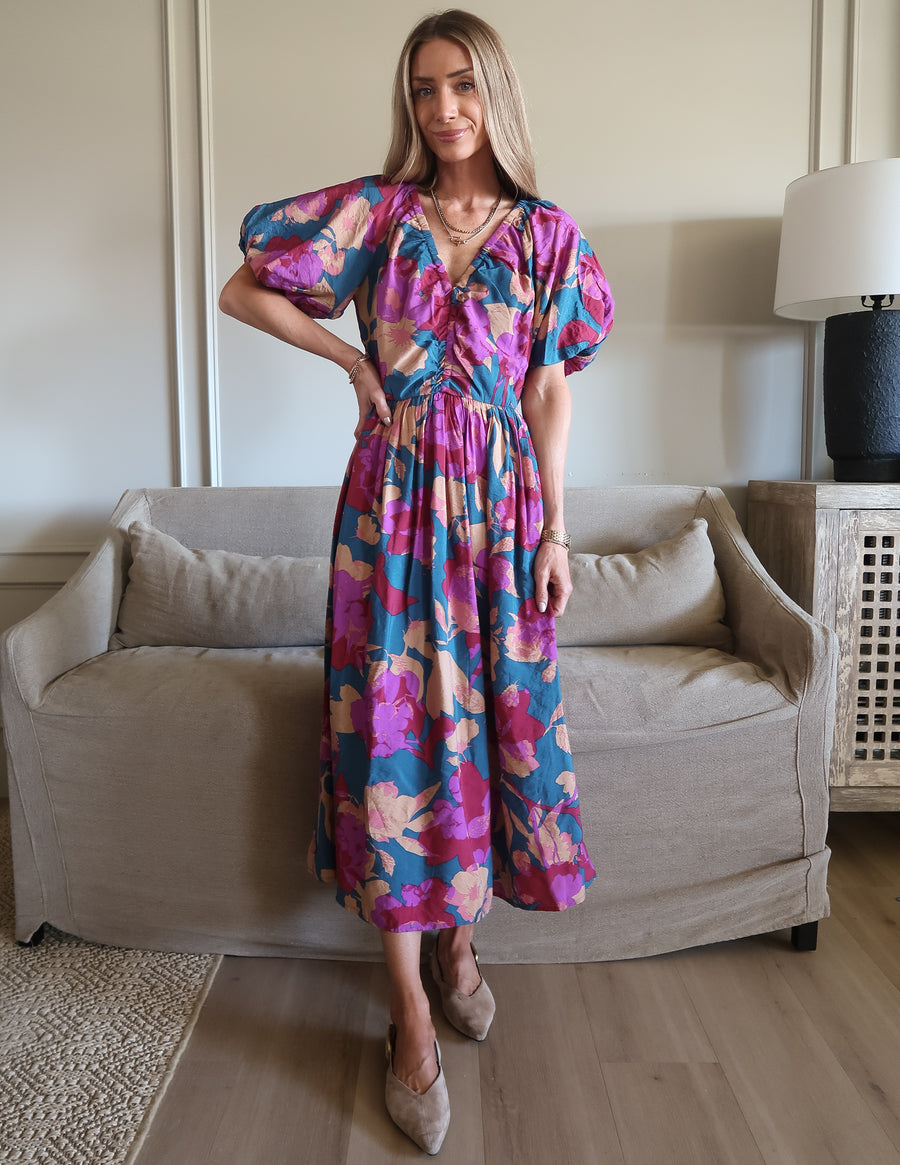 Marina Bloom Midi Dress