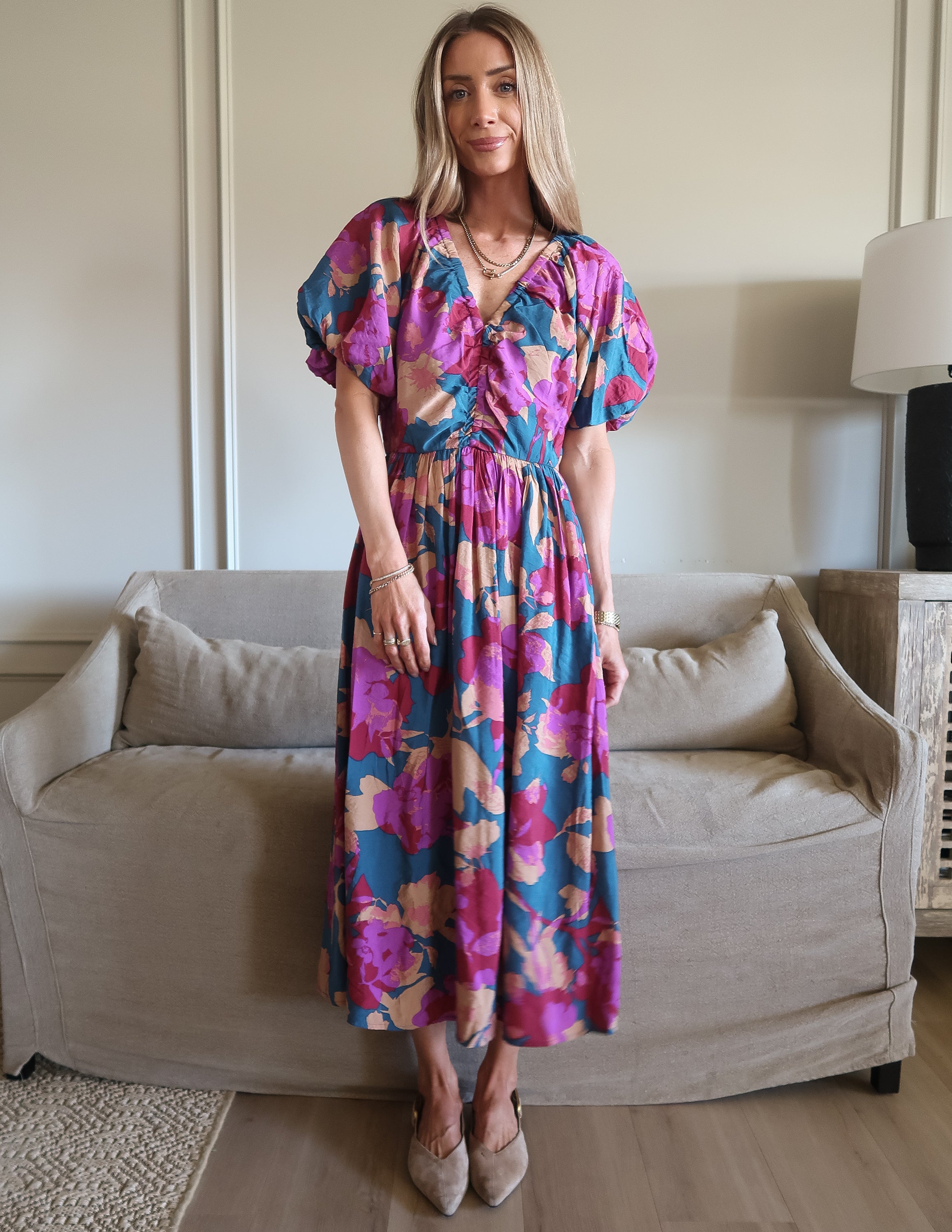 Marina Bloom Midi Dress