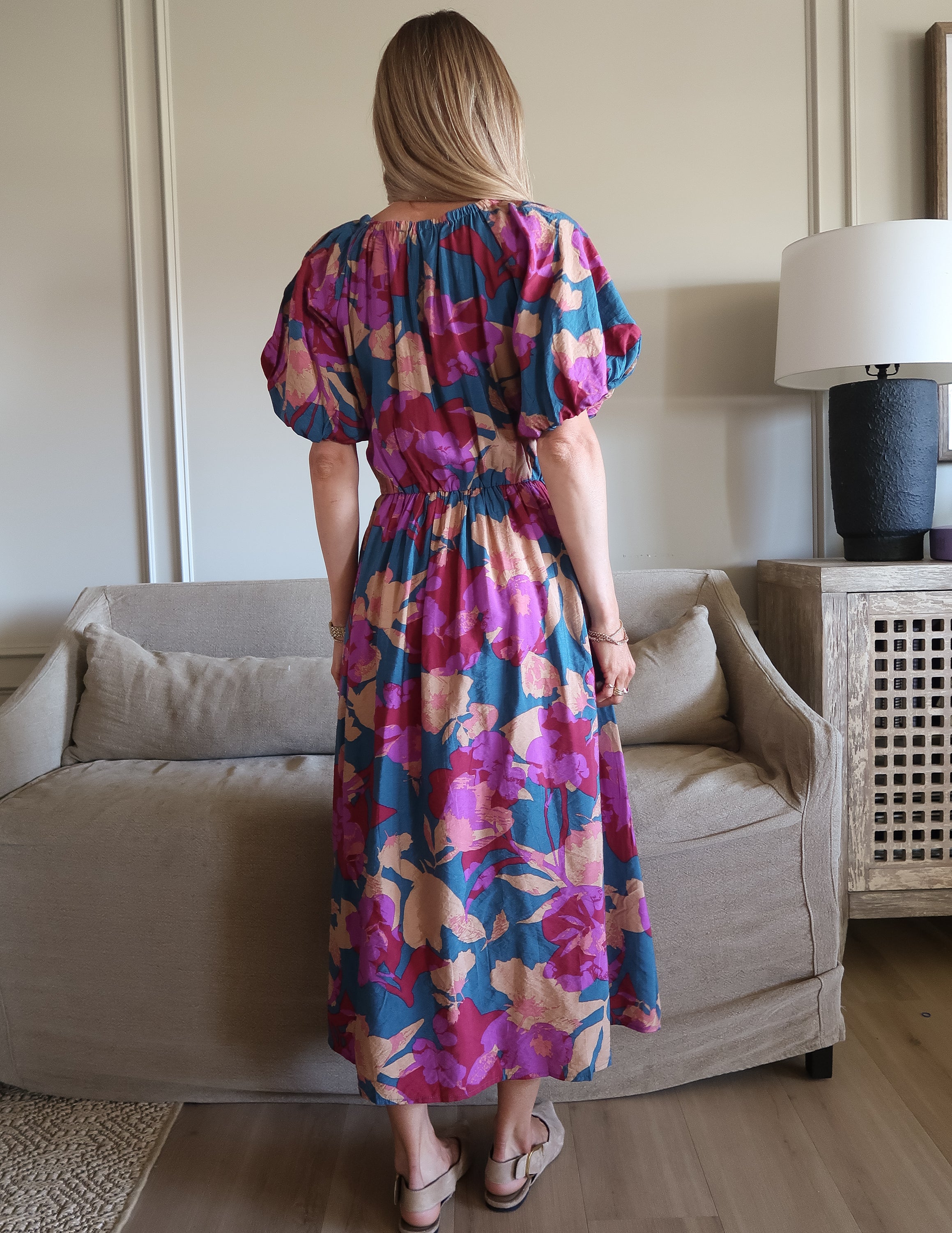Marina Bloom Midi Dress