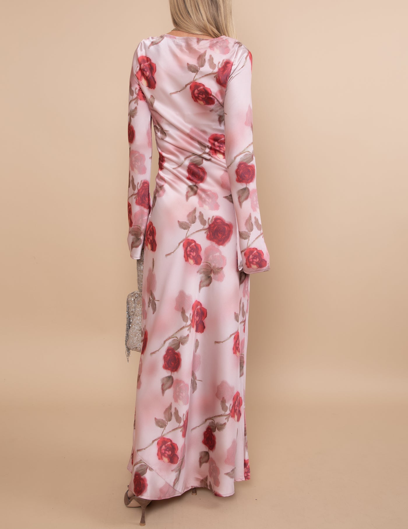 Velour Bloom Maxi Dress