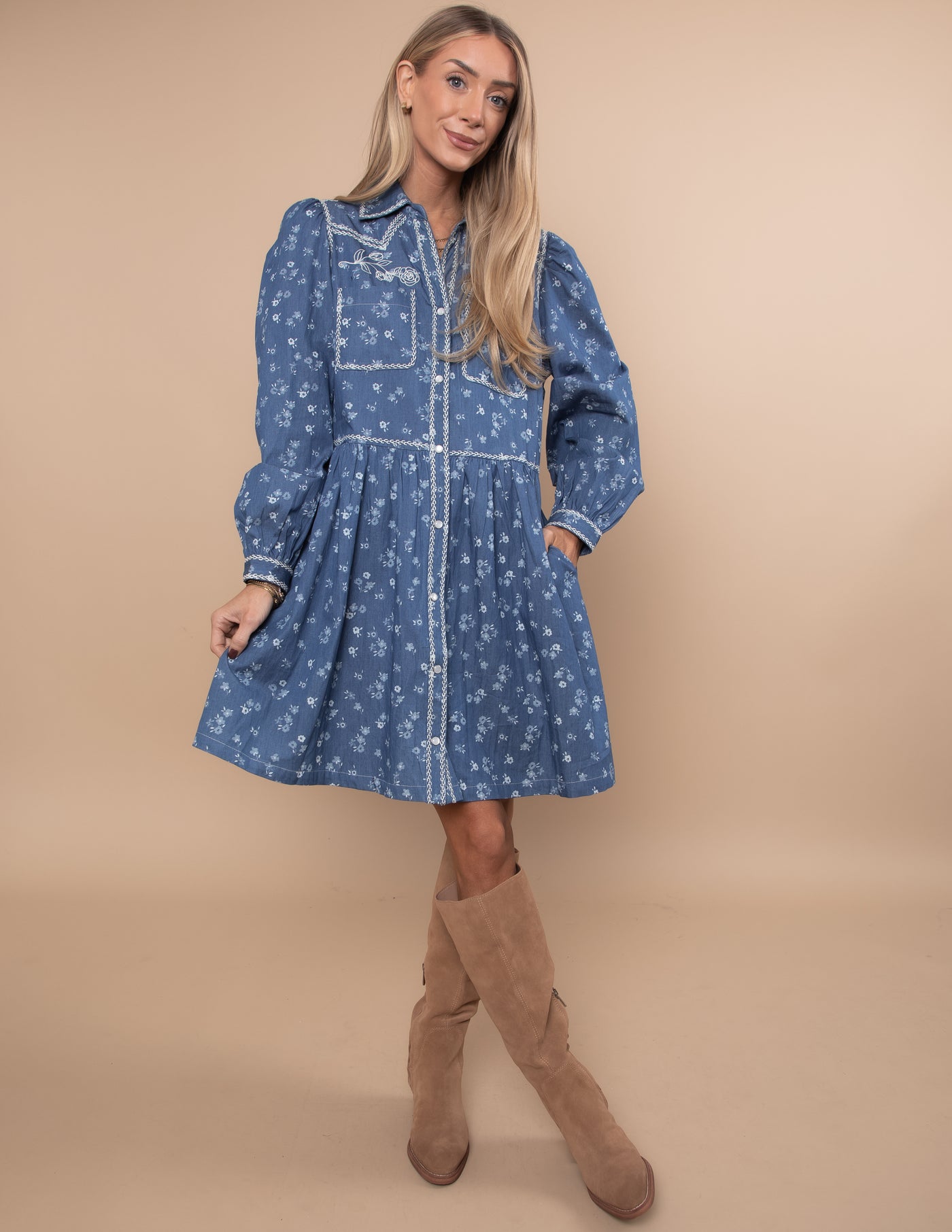 Wildflower Shirt Dress