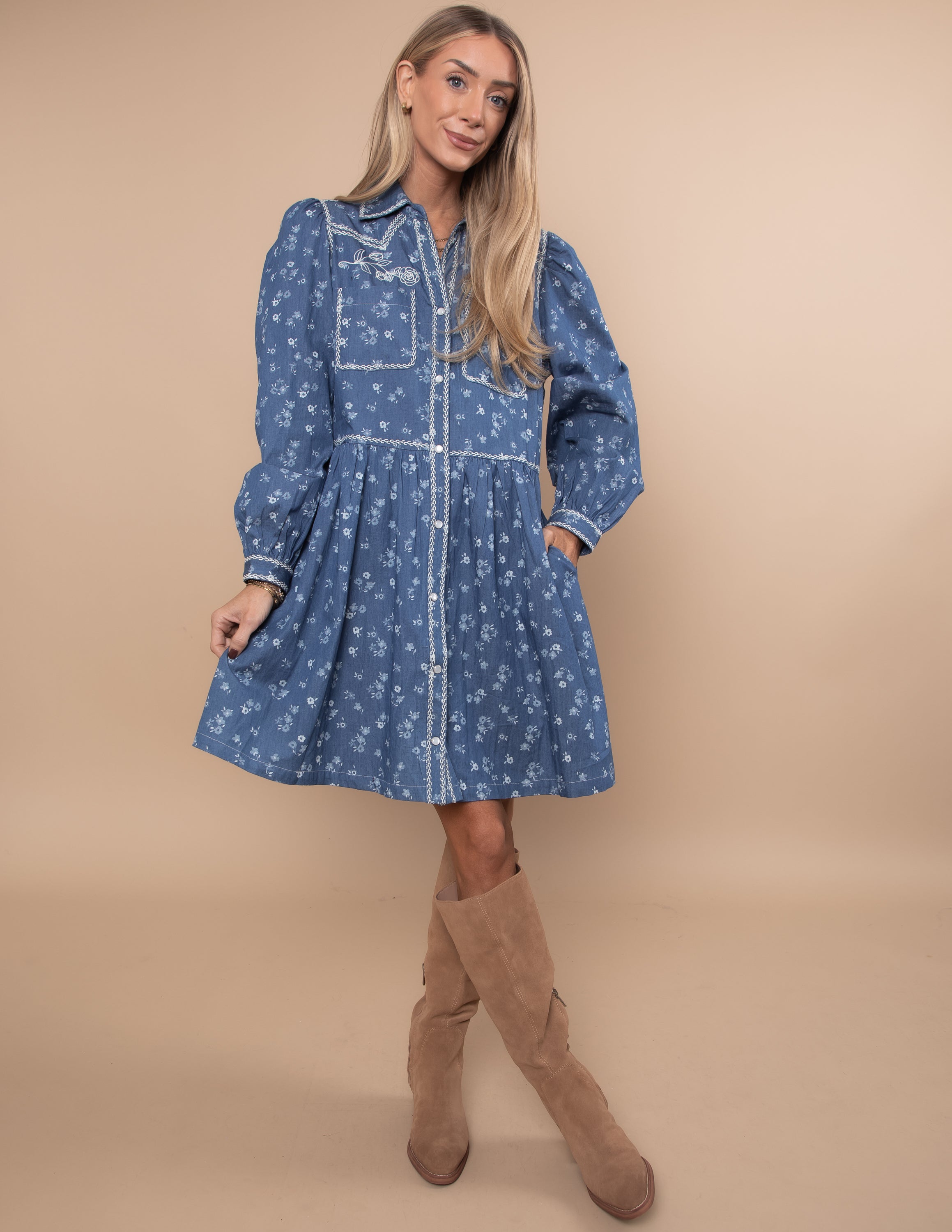 Wildflower Shirt Dress