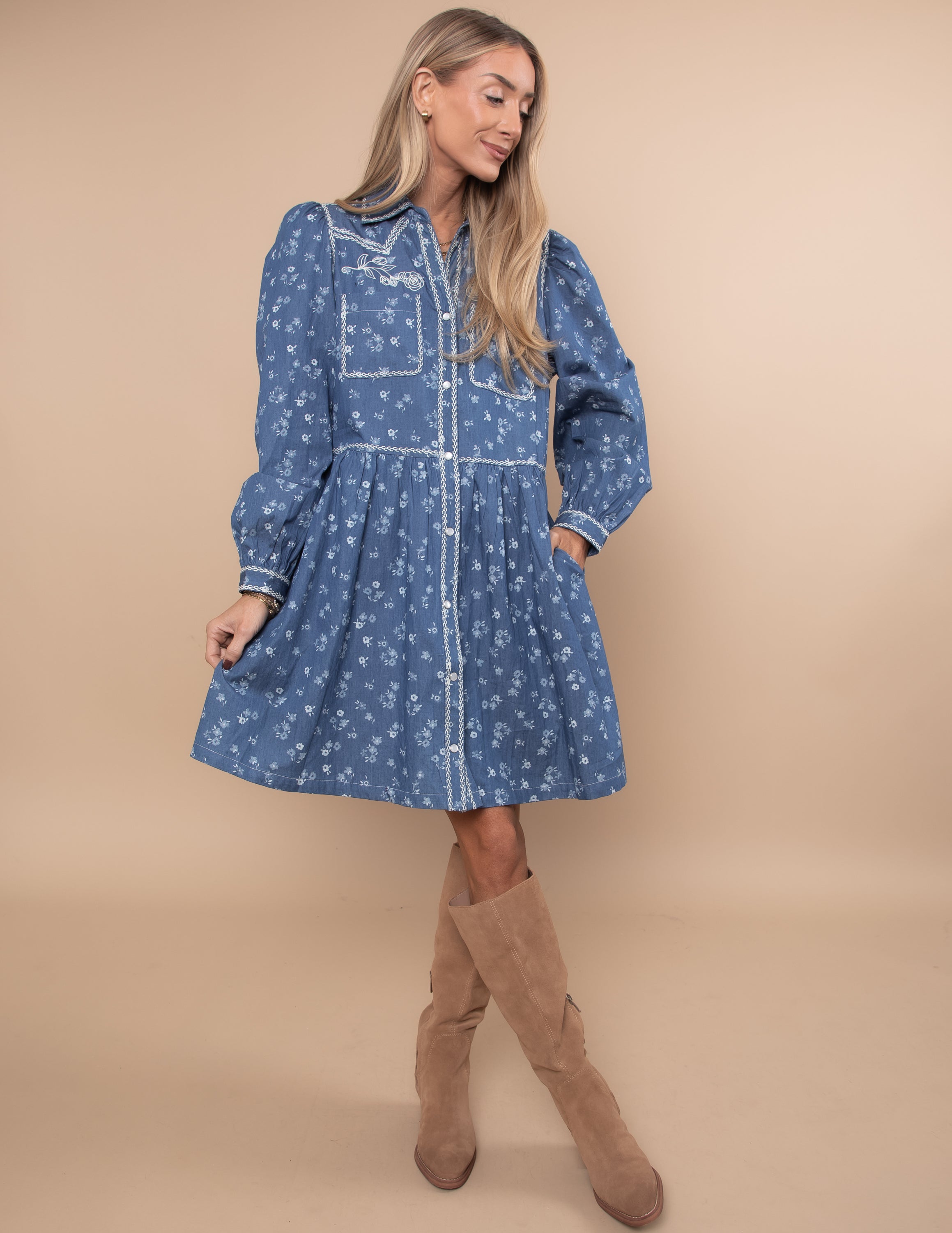 Wildflower Shirt Dress