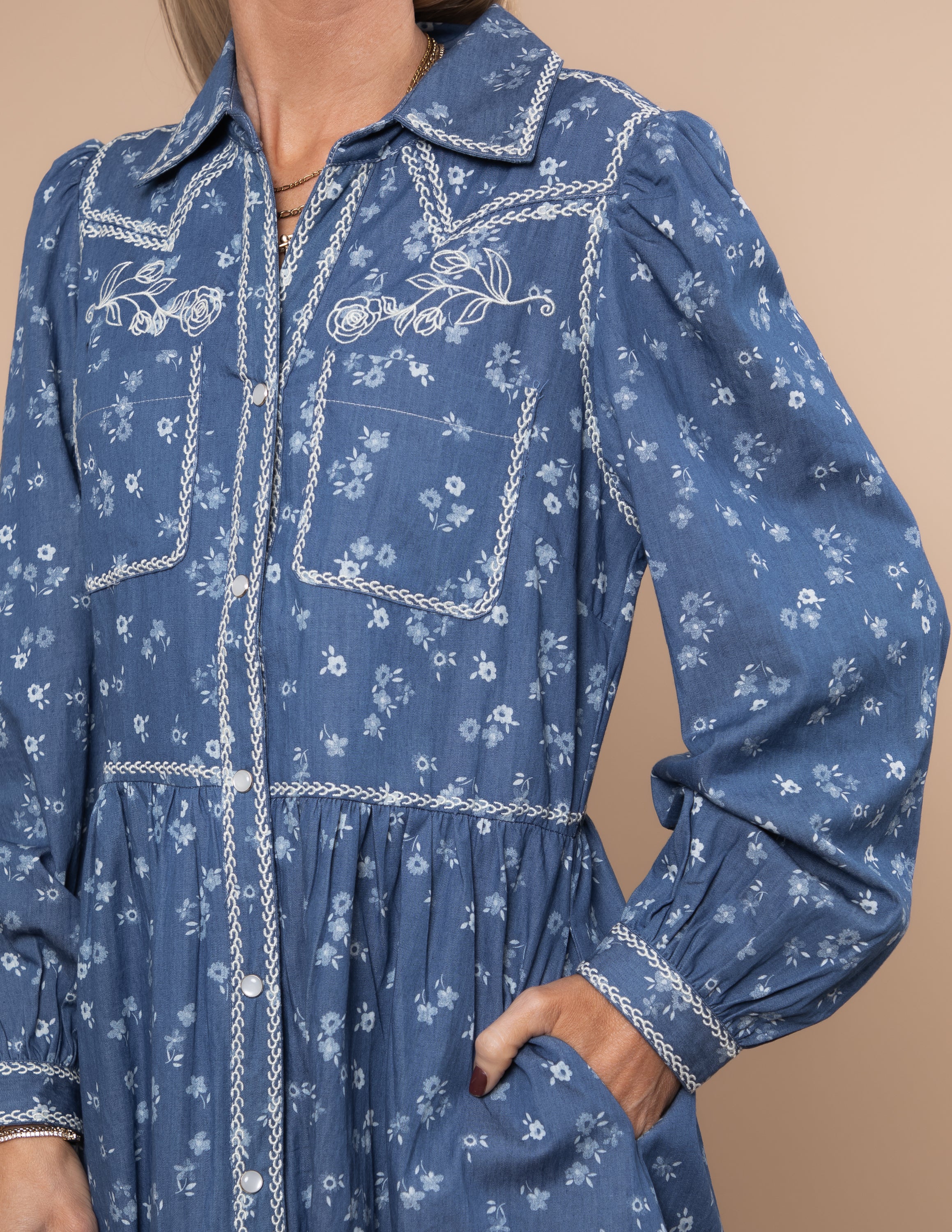 Wildflower Shirt Dress