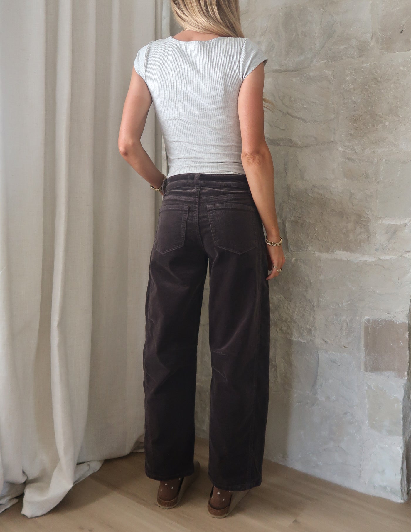 Soho Corduroy Barrel Jeans