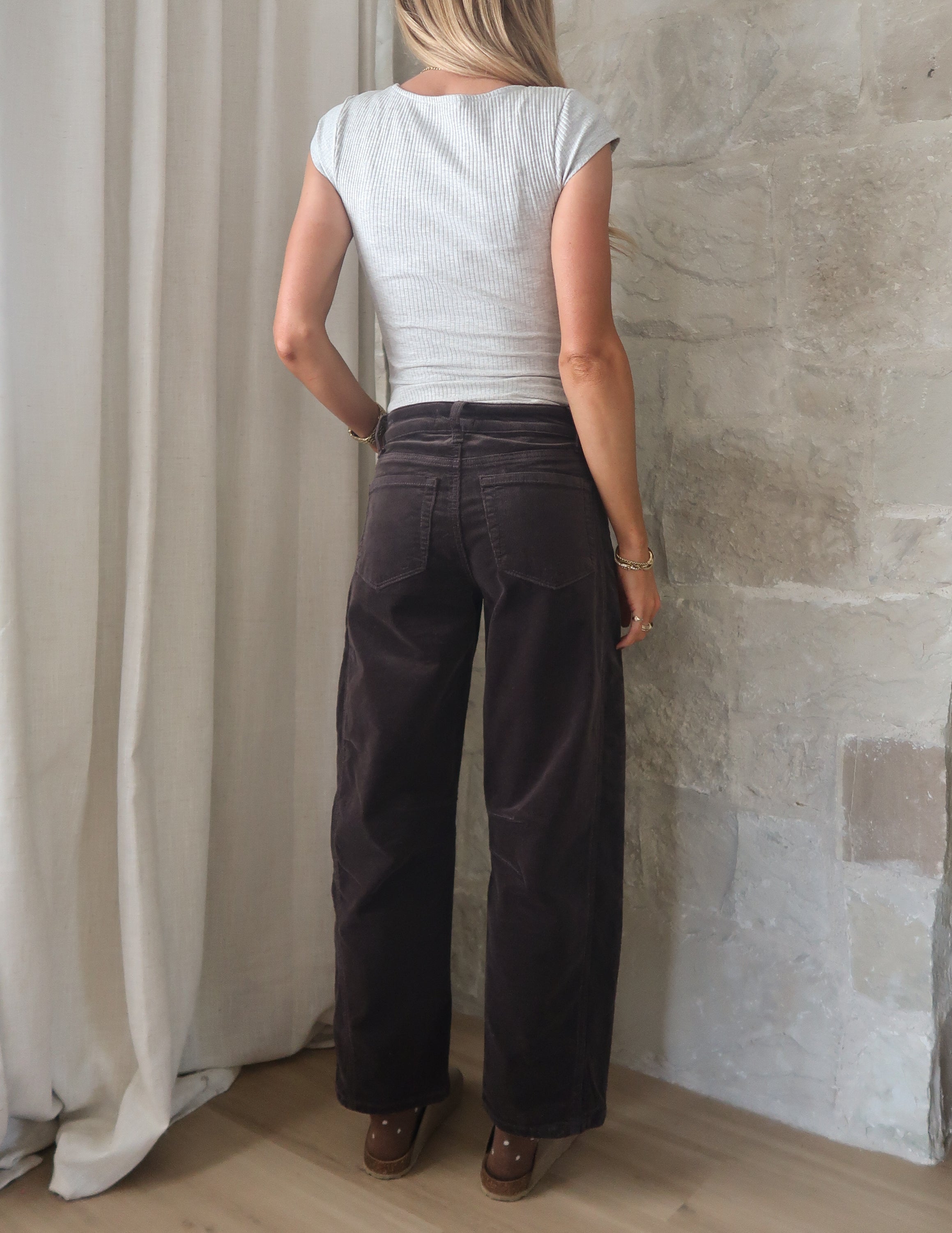 Soho Corduroy Barrel Jeans