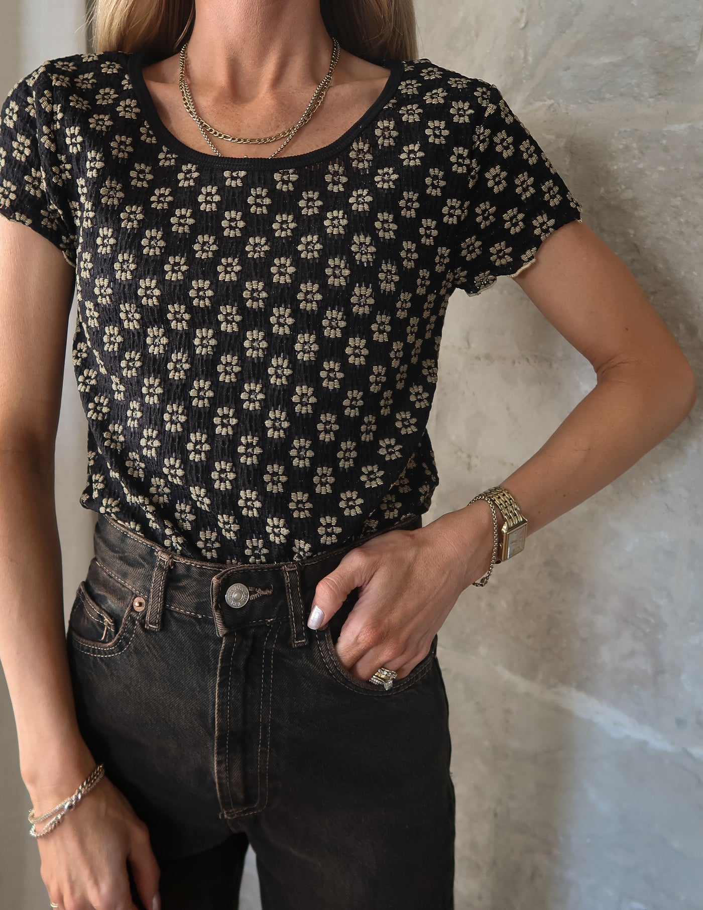 Pixie Floral Lace Top