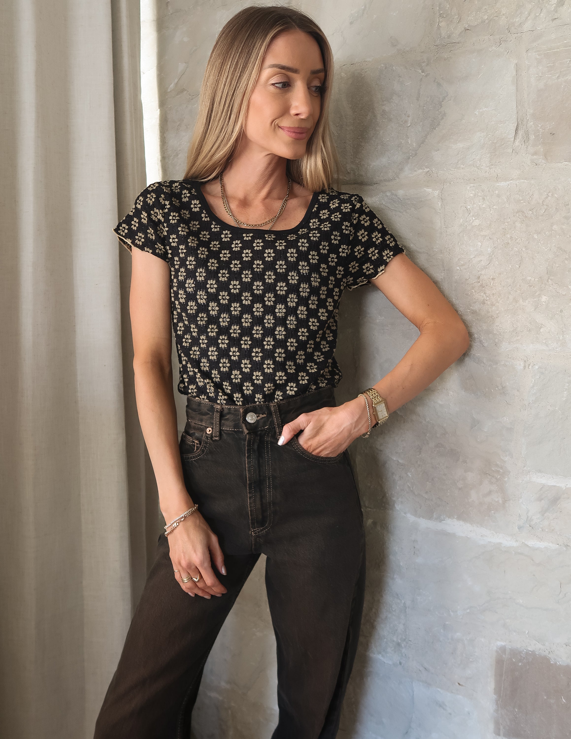 Pixie Floral Lace Top