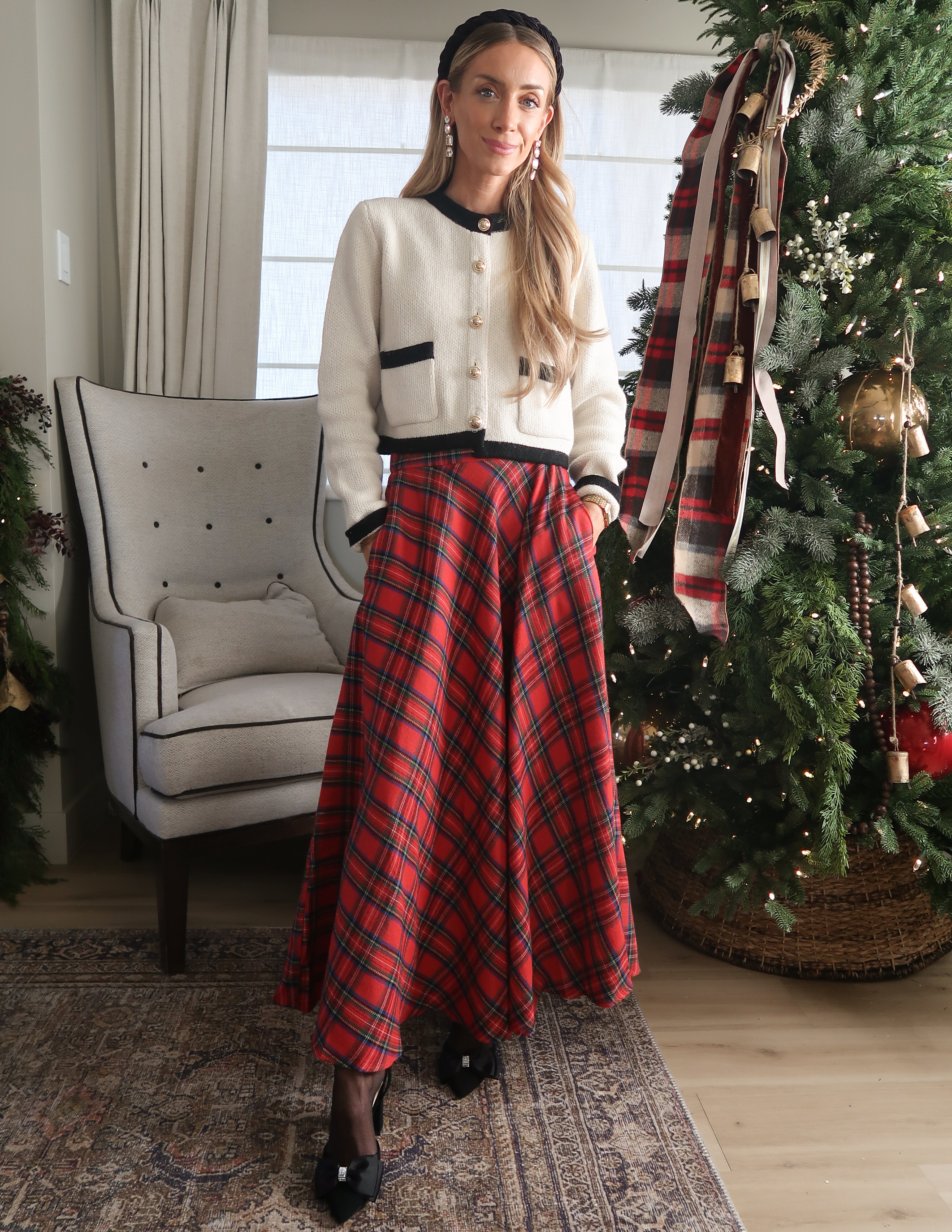 Sandra Plaid Skirt