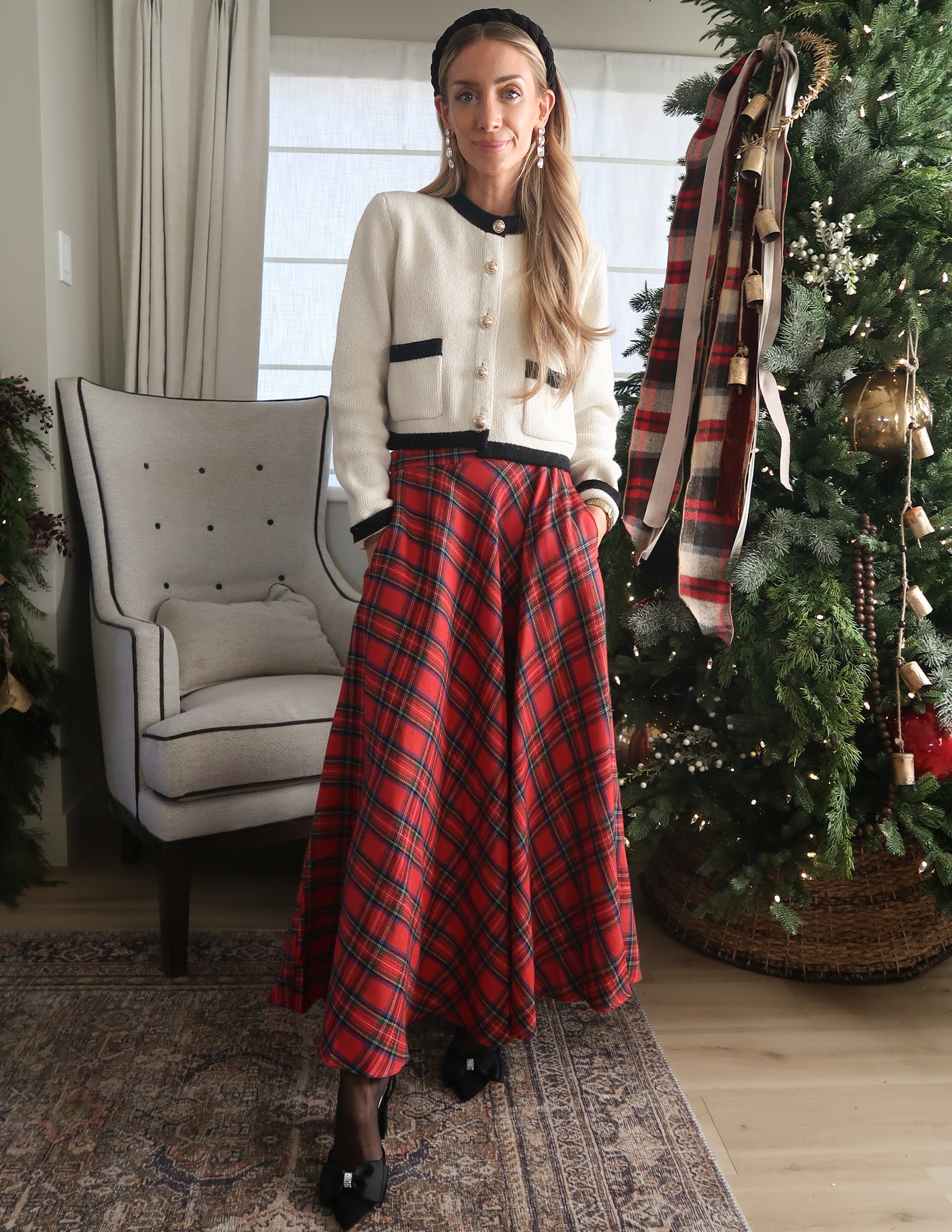 Sandra Plaid Skirt