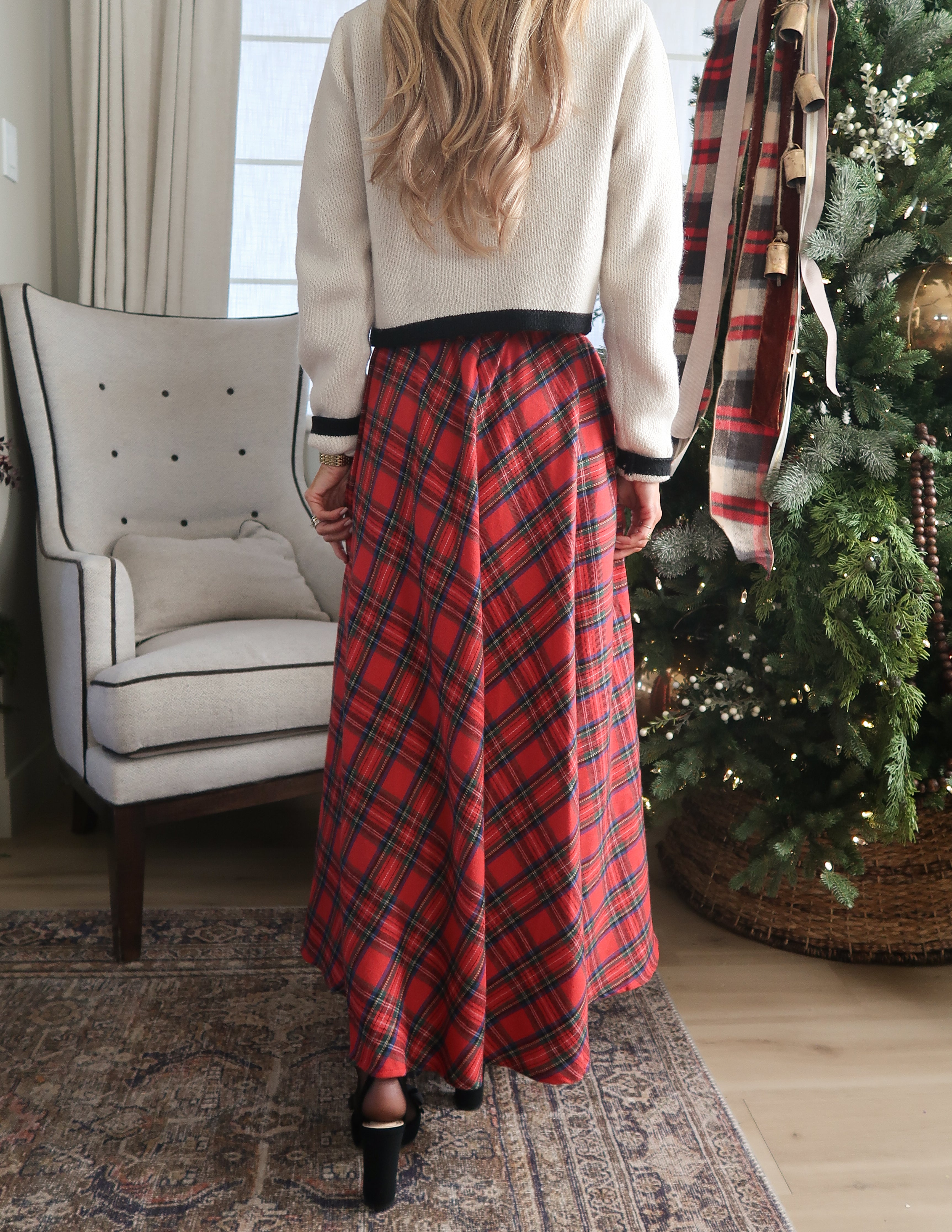 Sandra Plaid Skirt