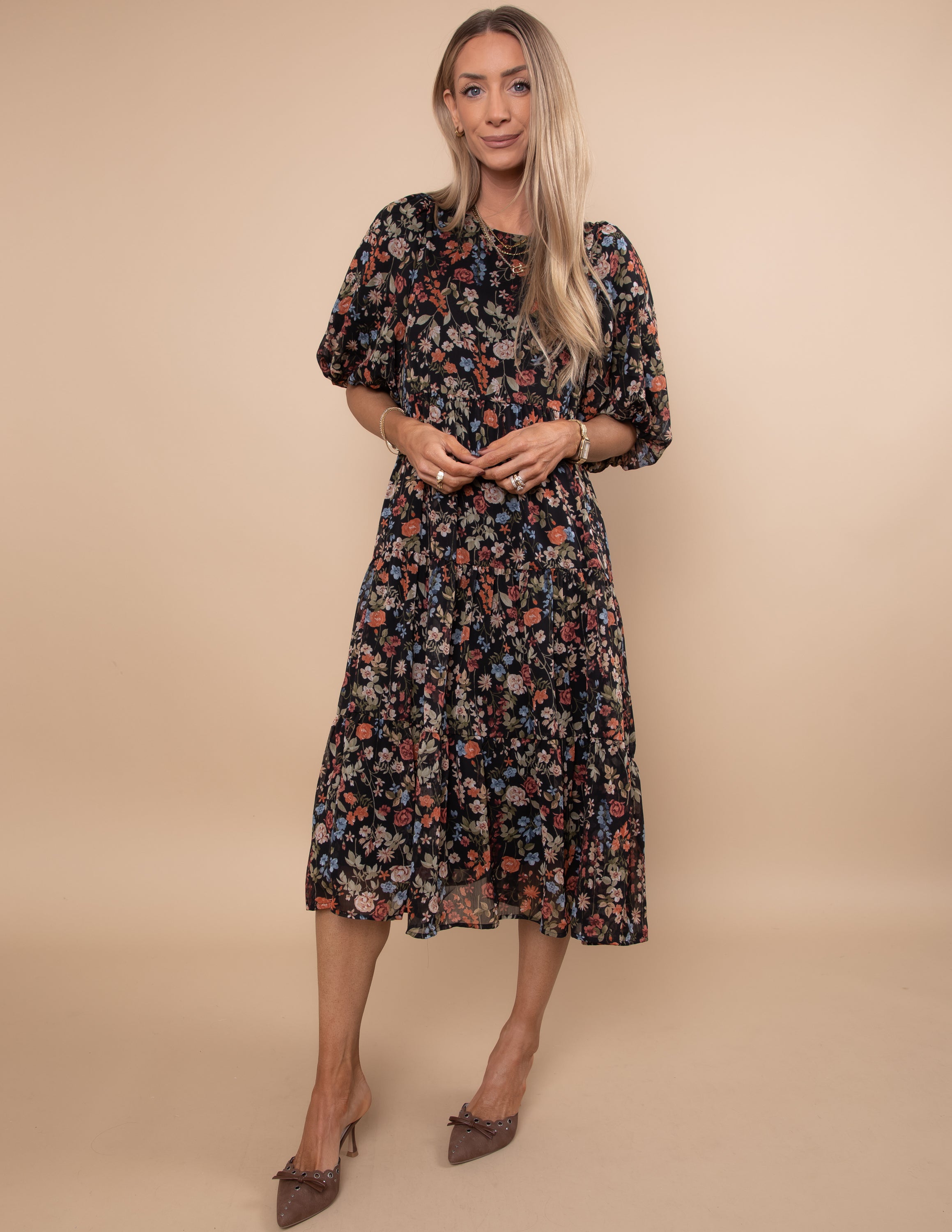 Cinthia Floral Midi Dress