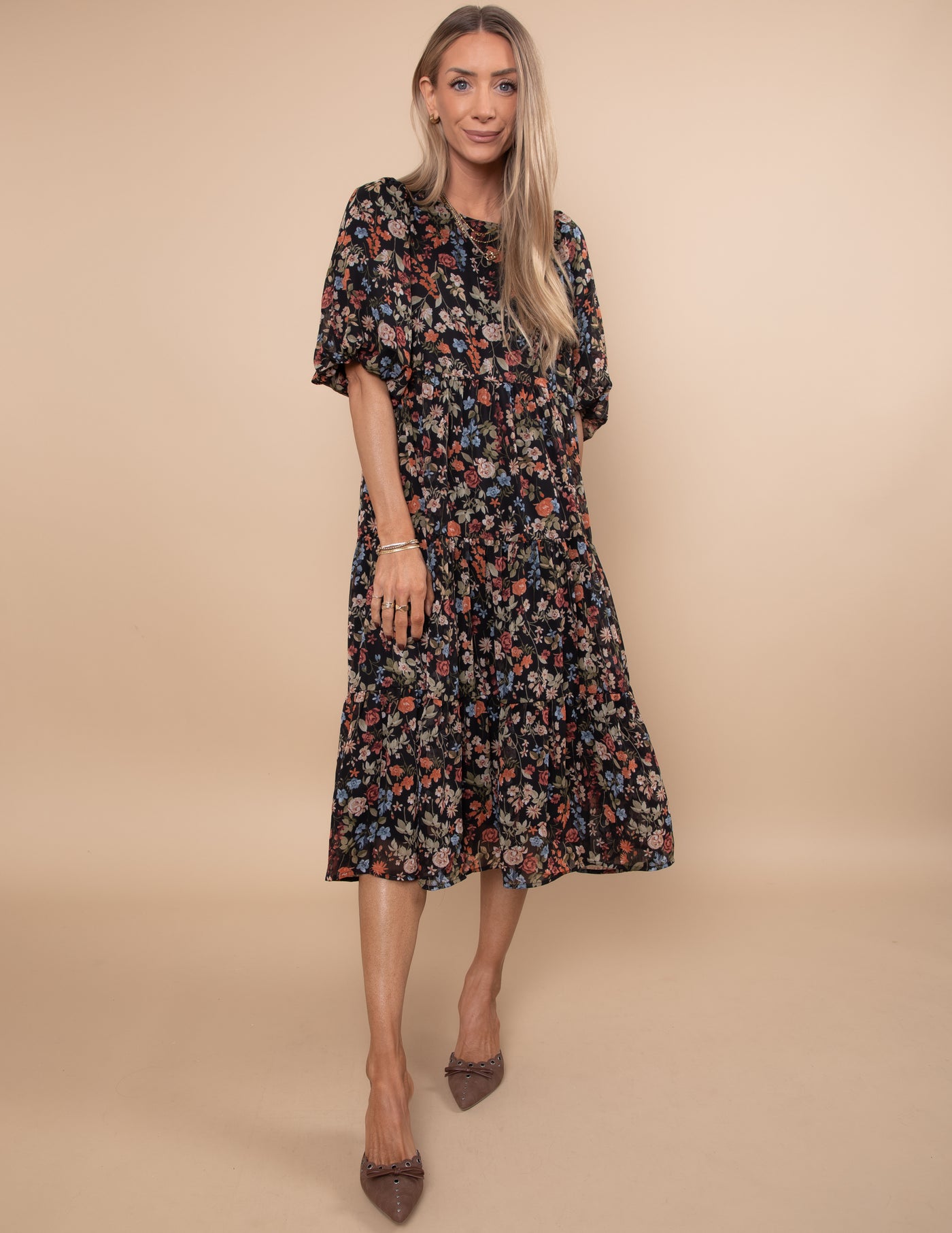 Cinthia Floral Midi Dress