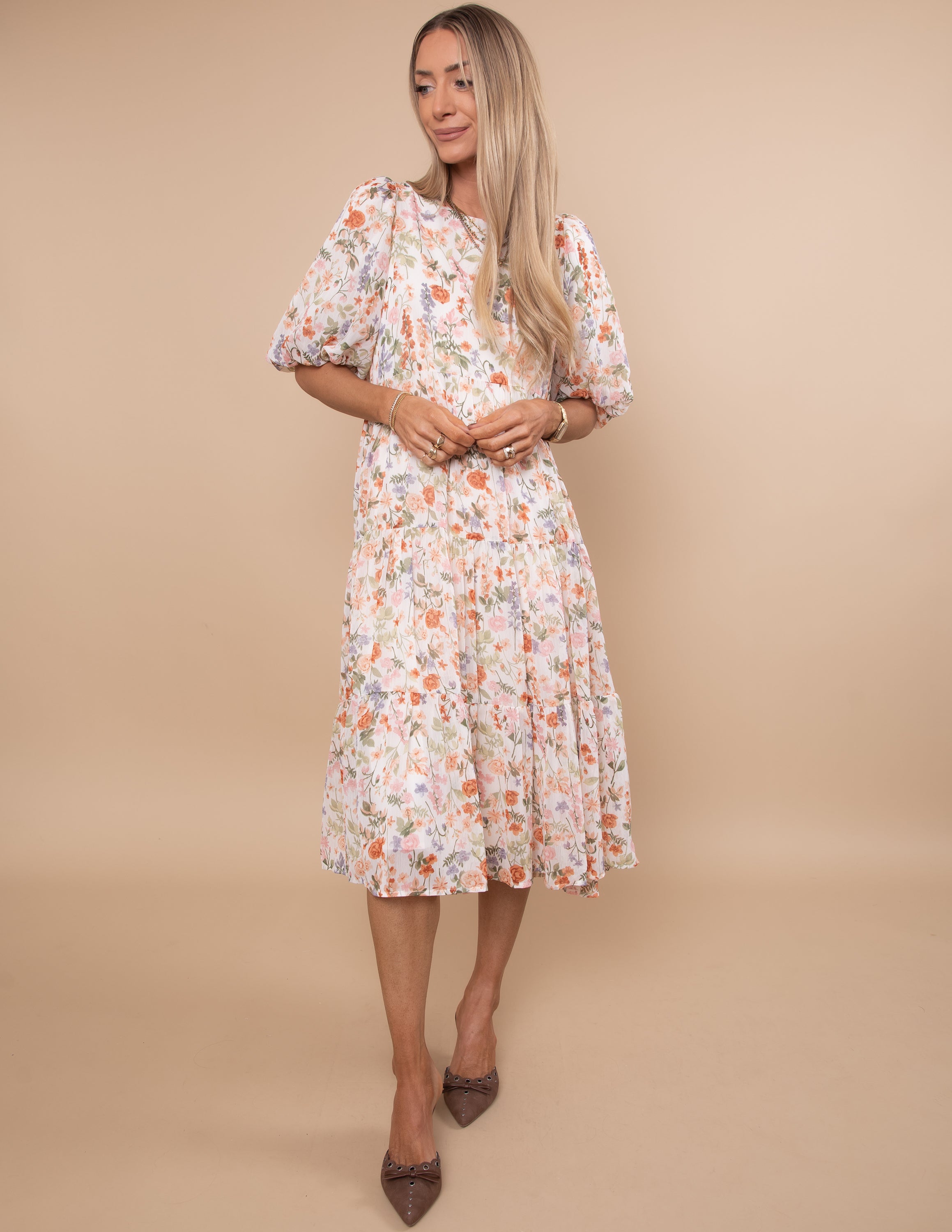 Cinthia Floral Midi Dress