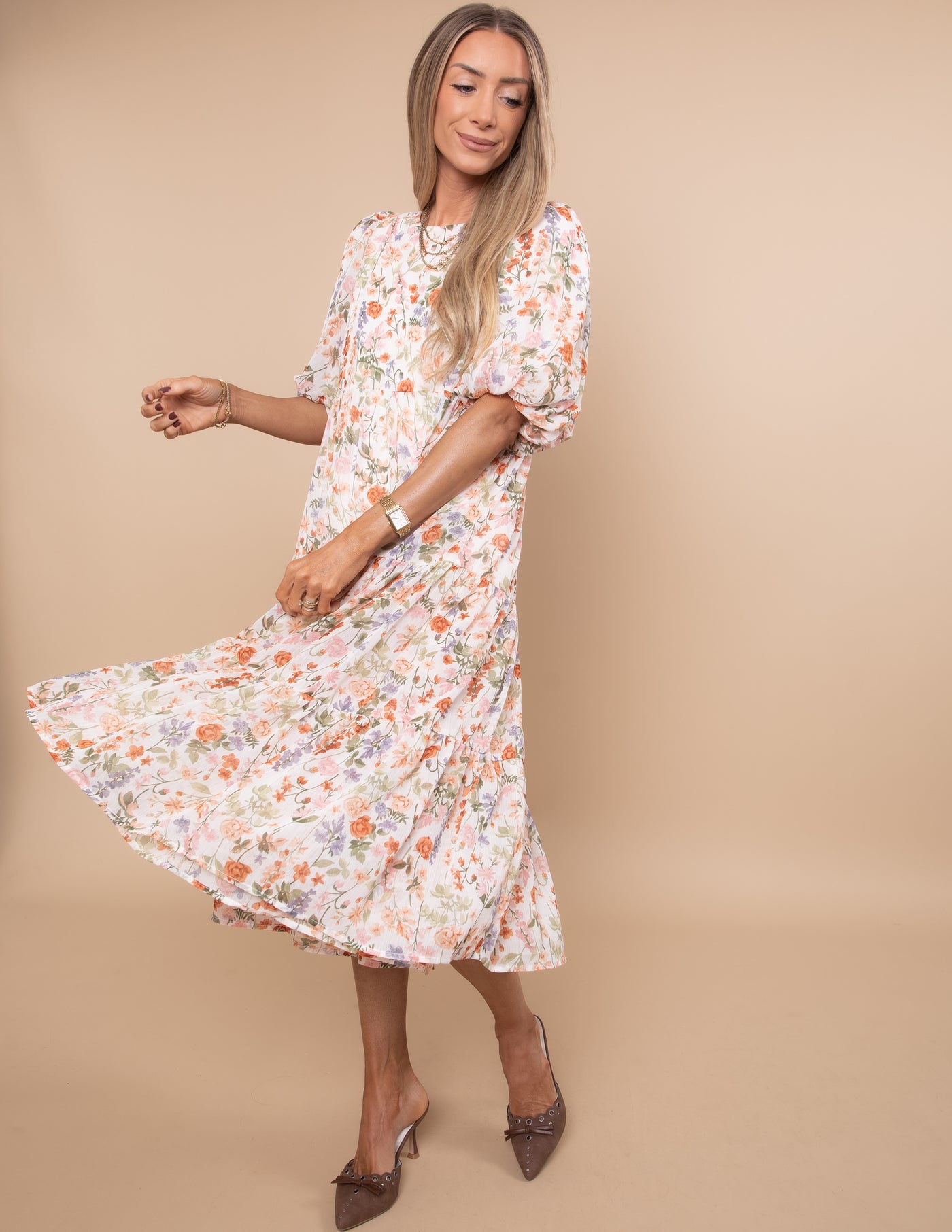 Cinthia Floral Midi Dress