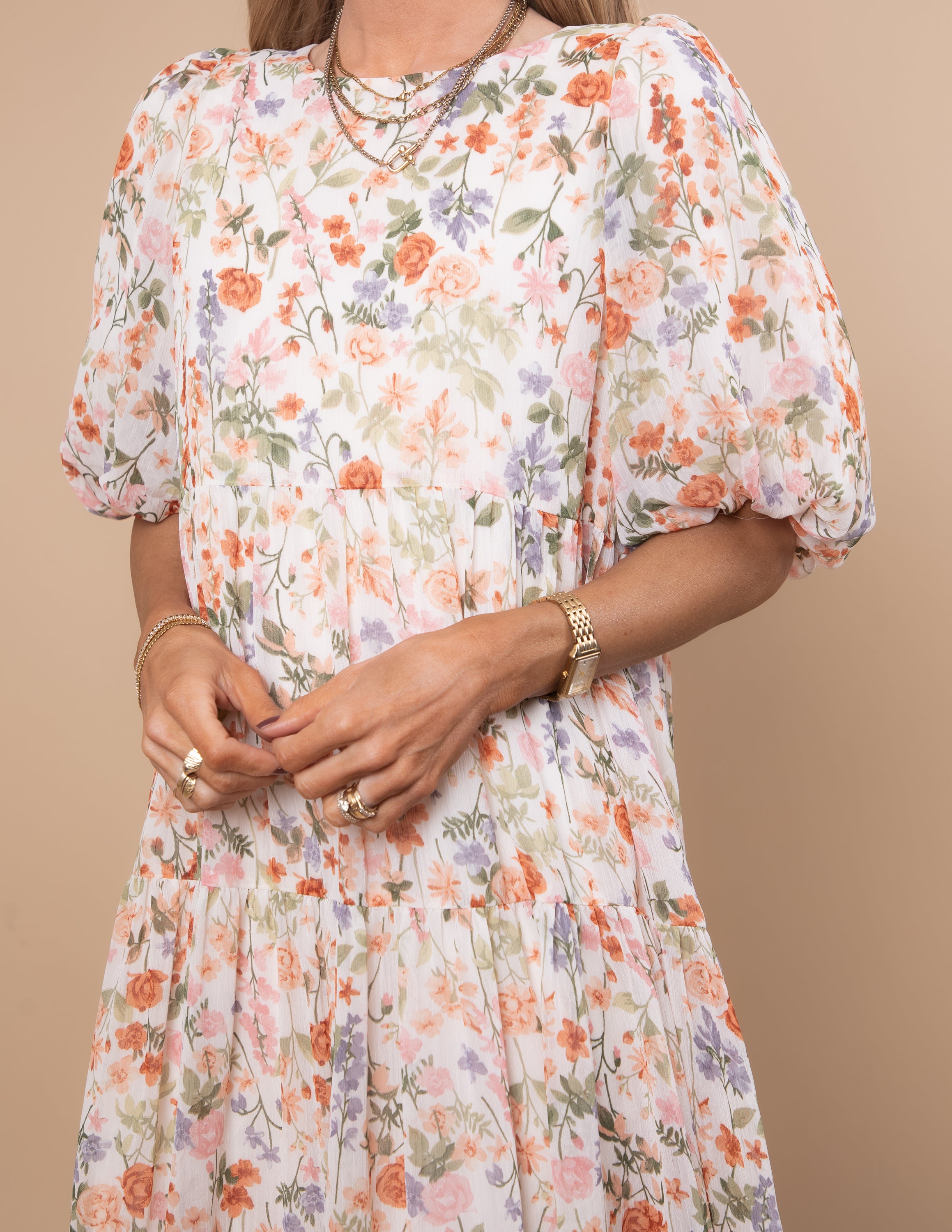 Cinthia Floral Midi Dress