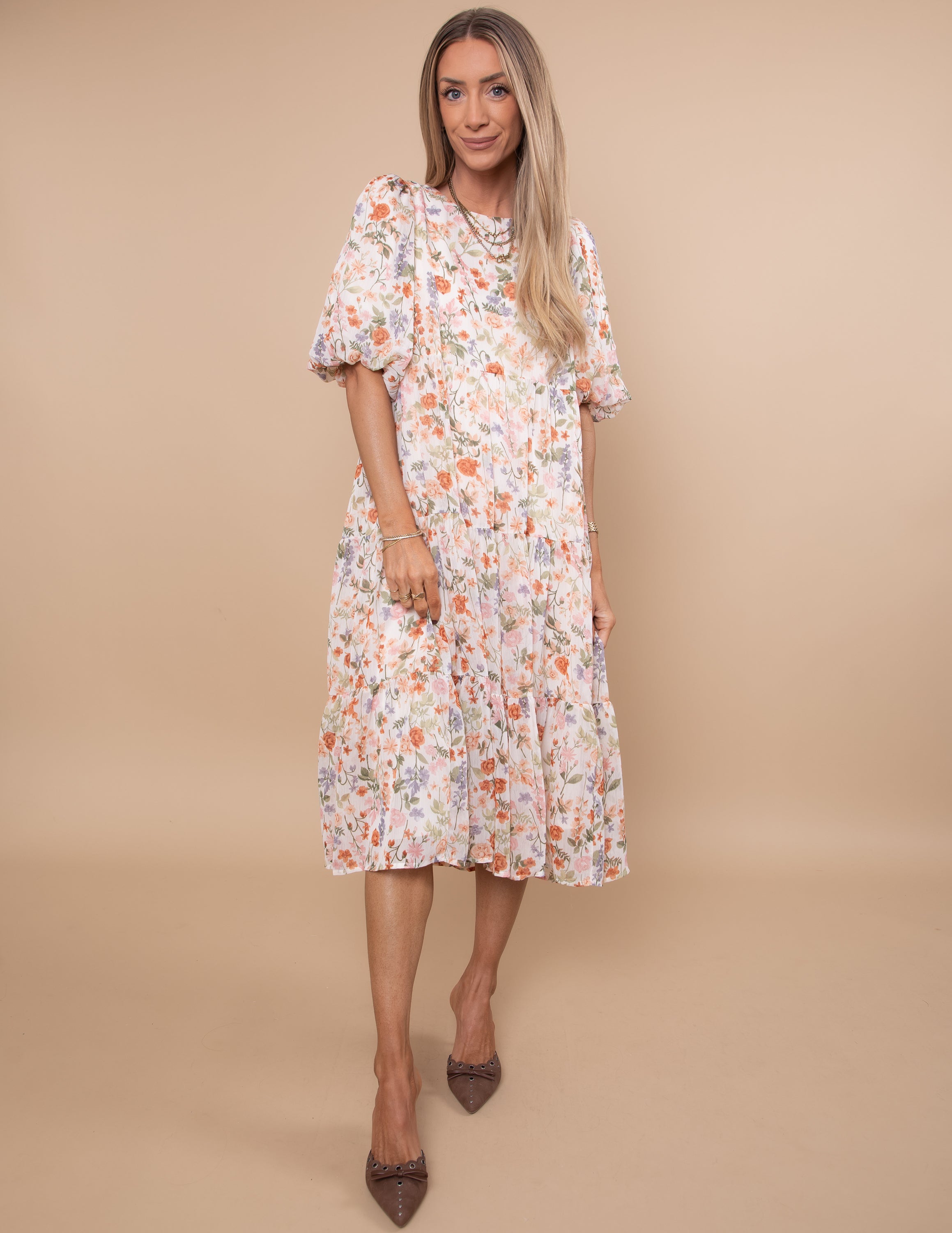 Cinthia Floral Midi Dress