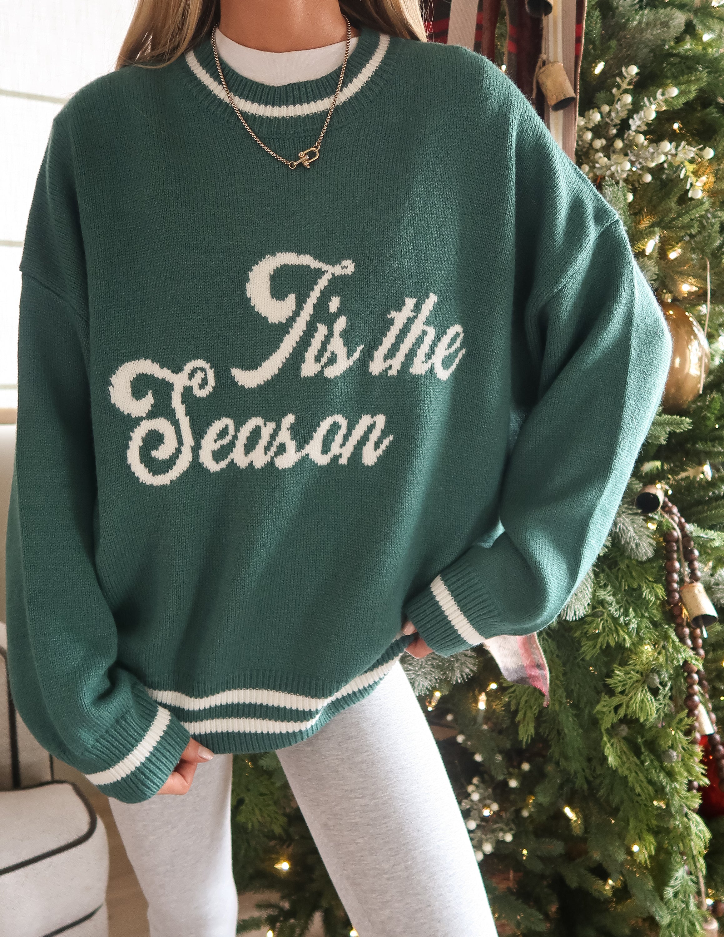'Tis the Season Graphic Crew Neck Sweater