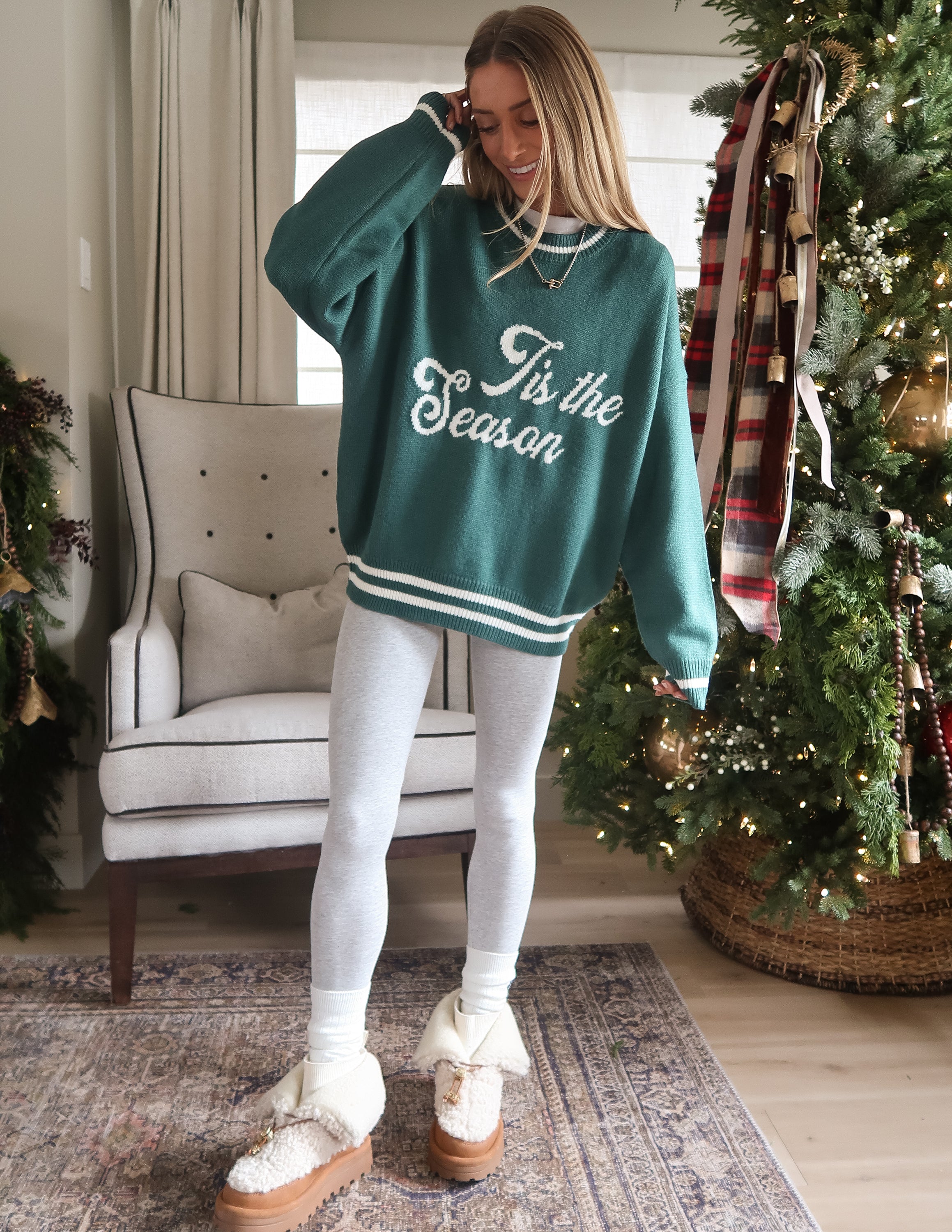 'Tis the Season Graphic Crew Neck Sweater