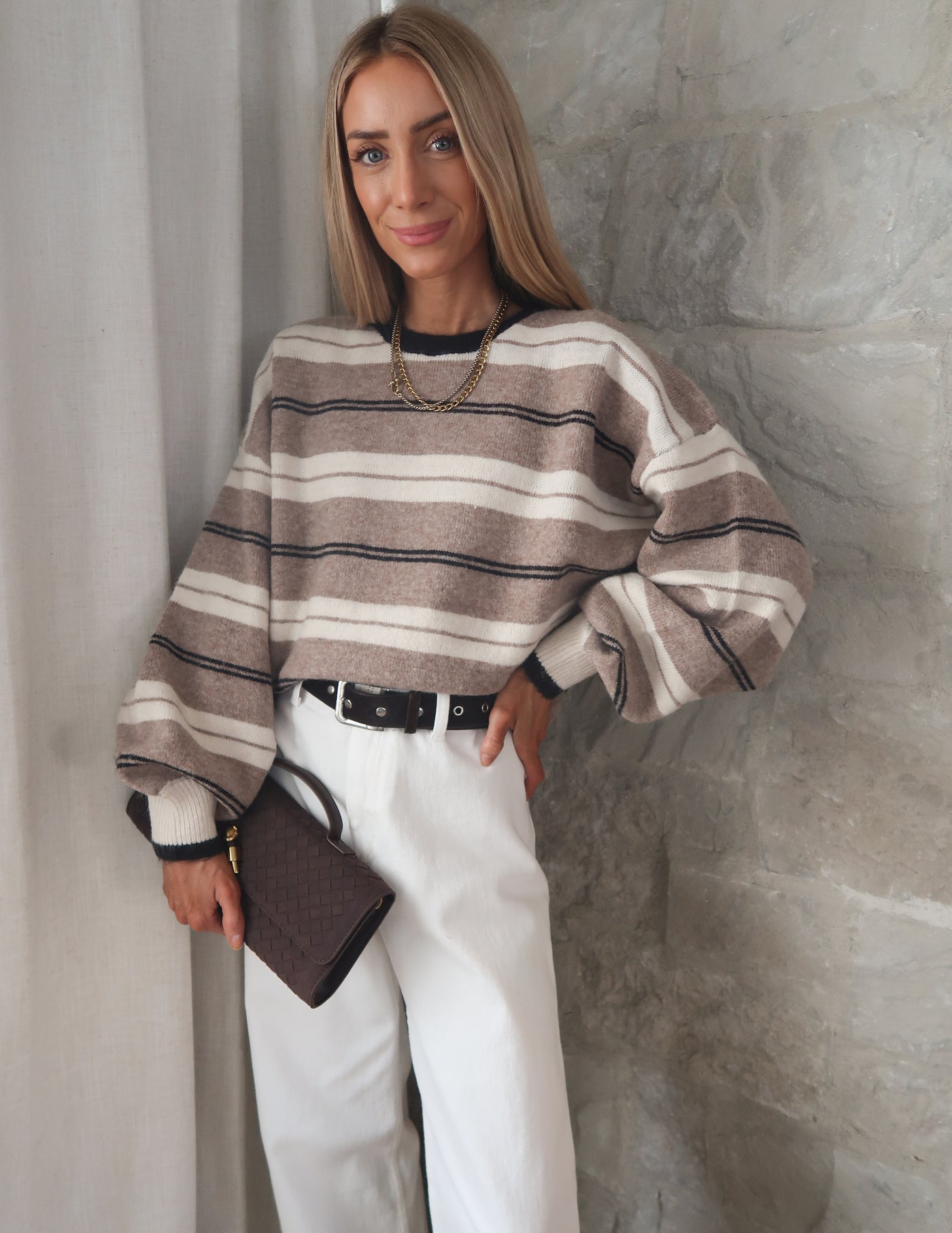 Cityscape Striped Sweater