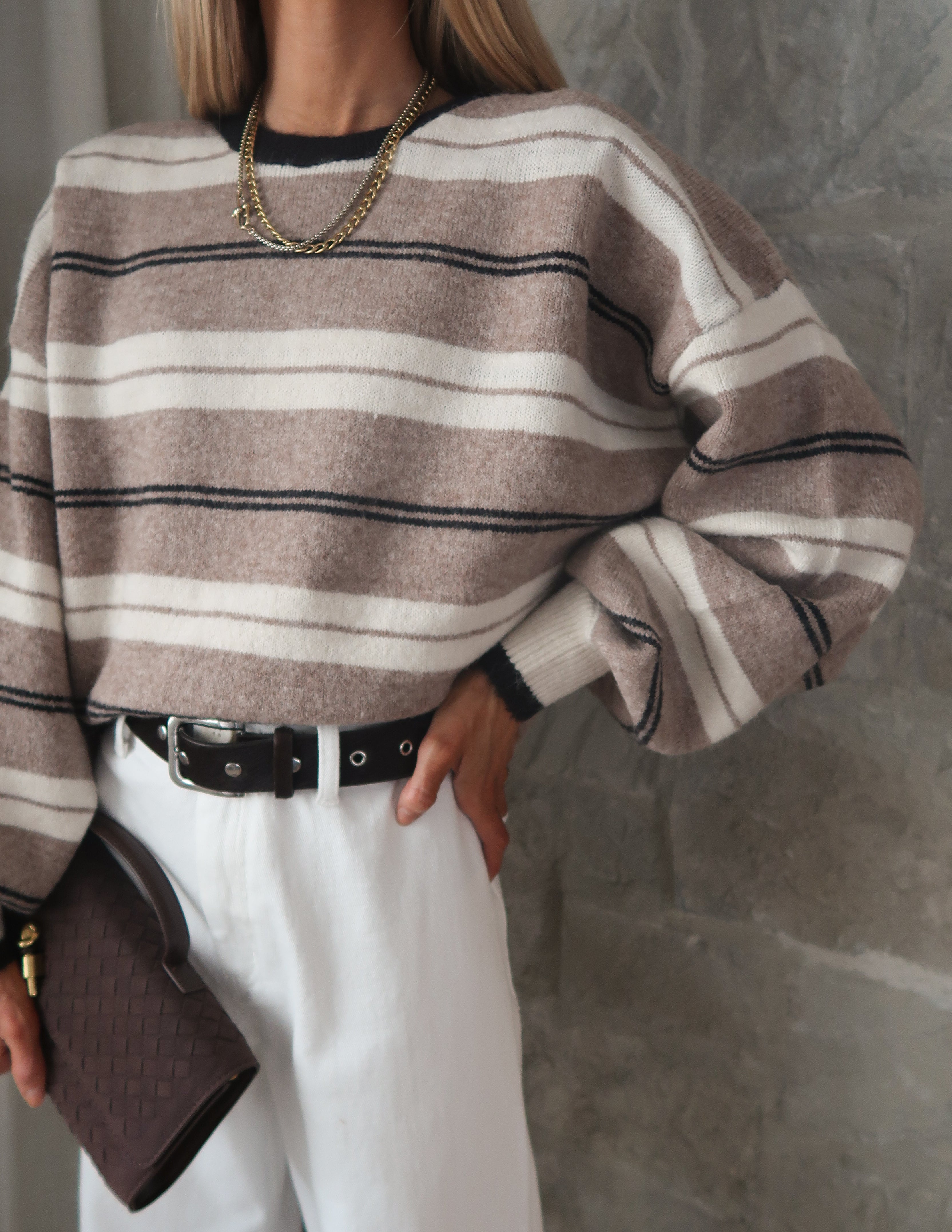 Cityscape Striped Sweater