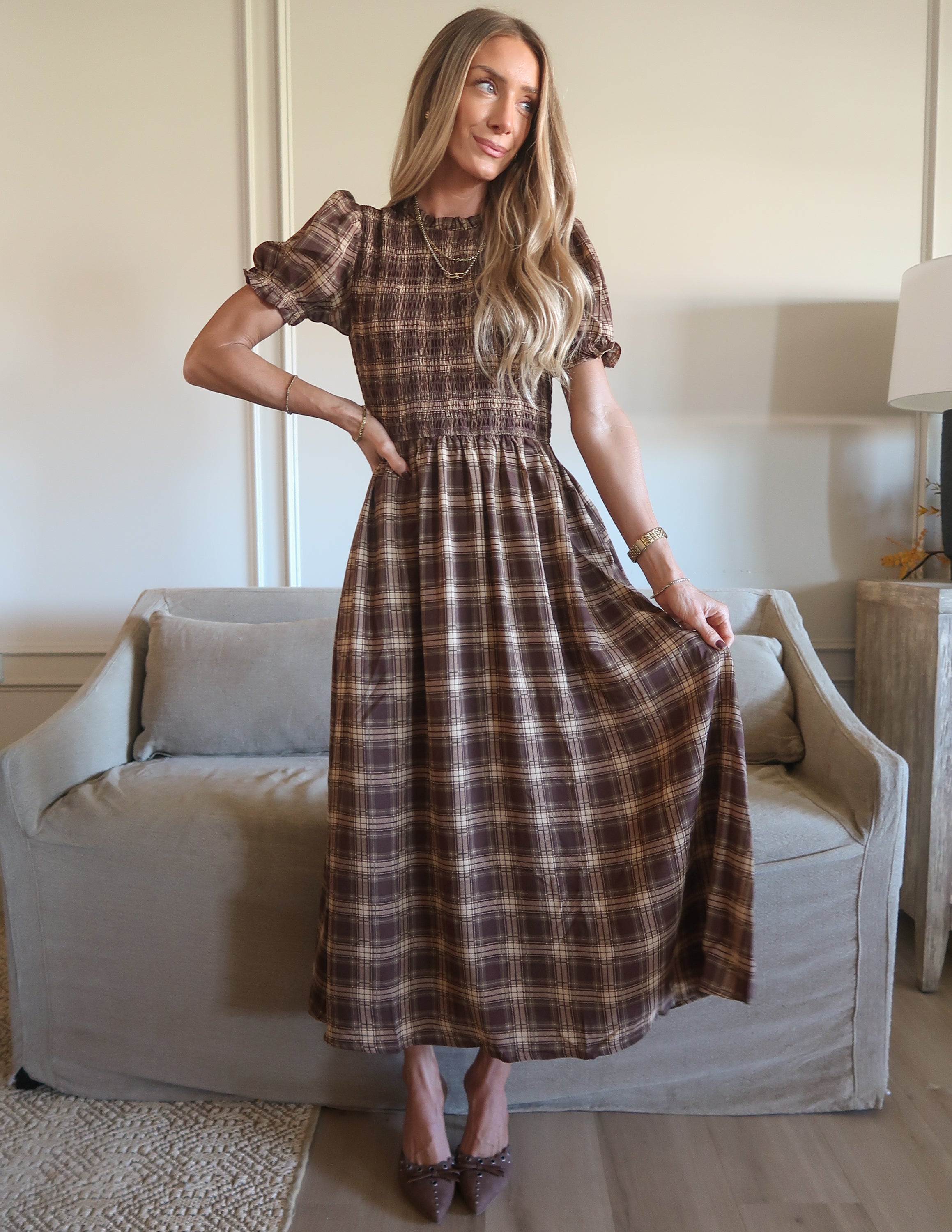 Harvest Plaid Dress