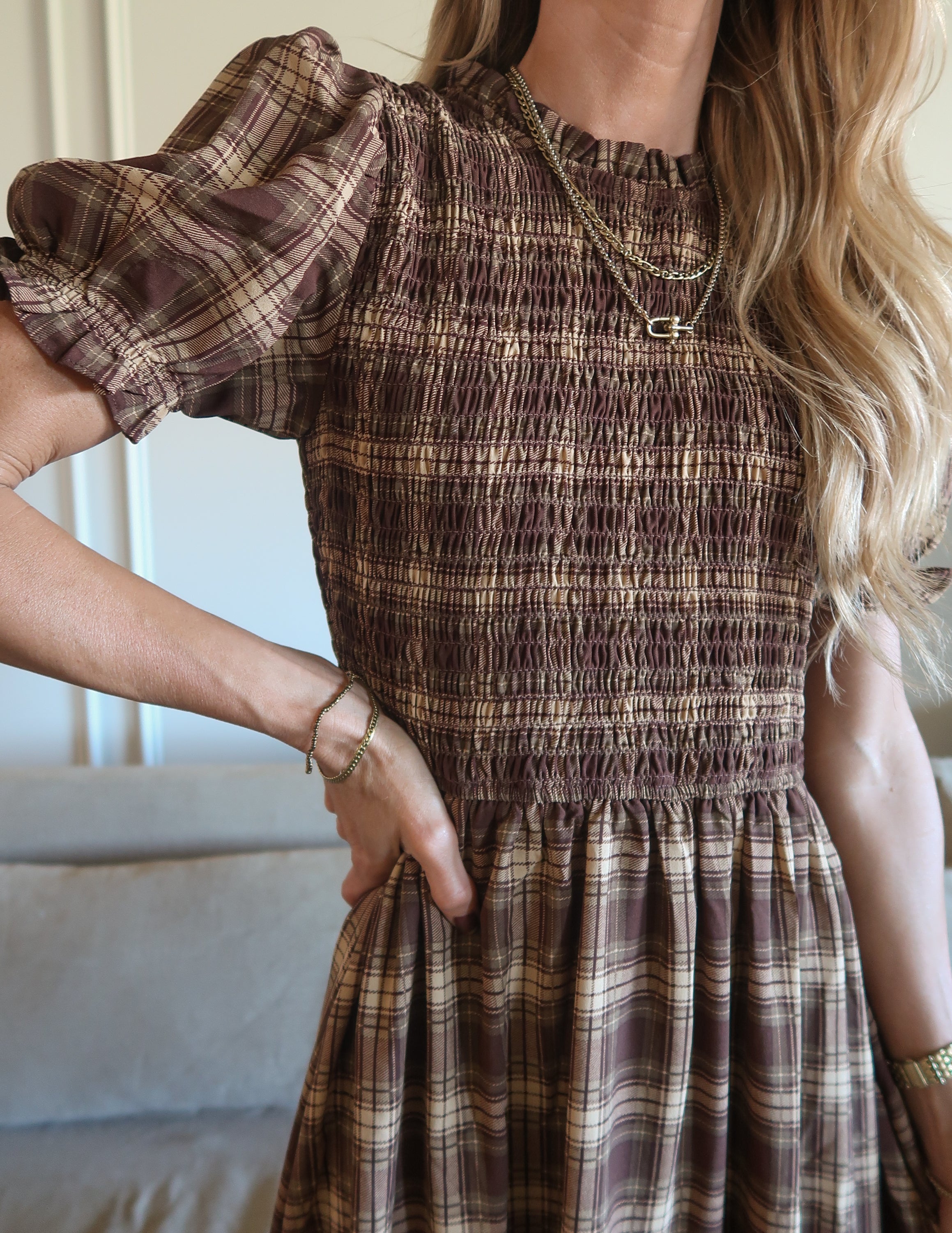 Harvest Plaid Dress