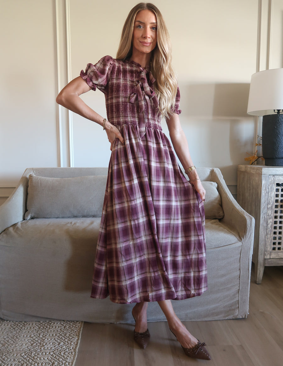 Sweet Magnolia Plaid Dress