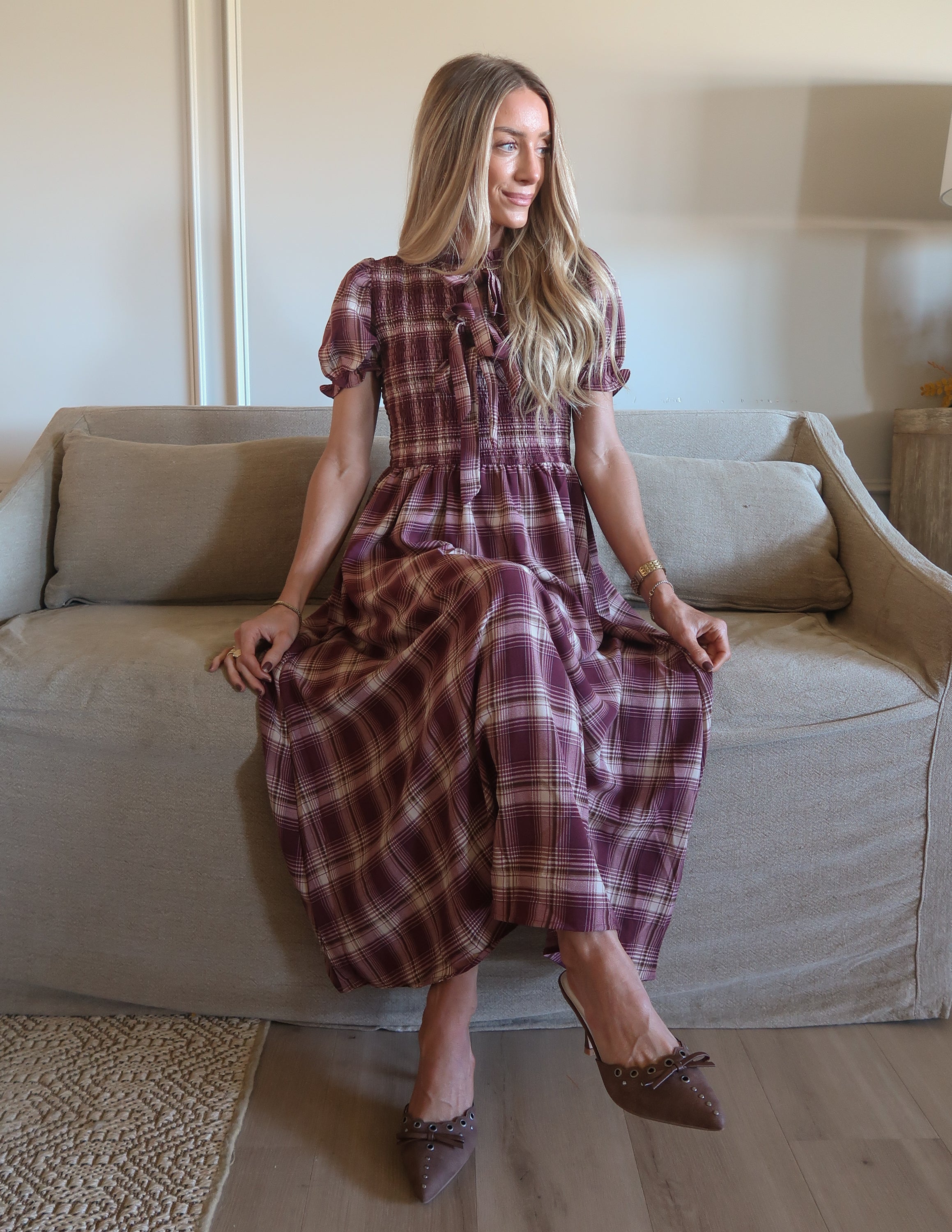 Sweet Magnolia Plaid Dress