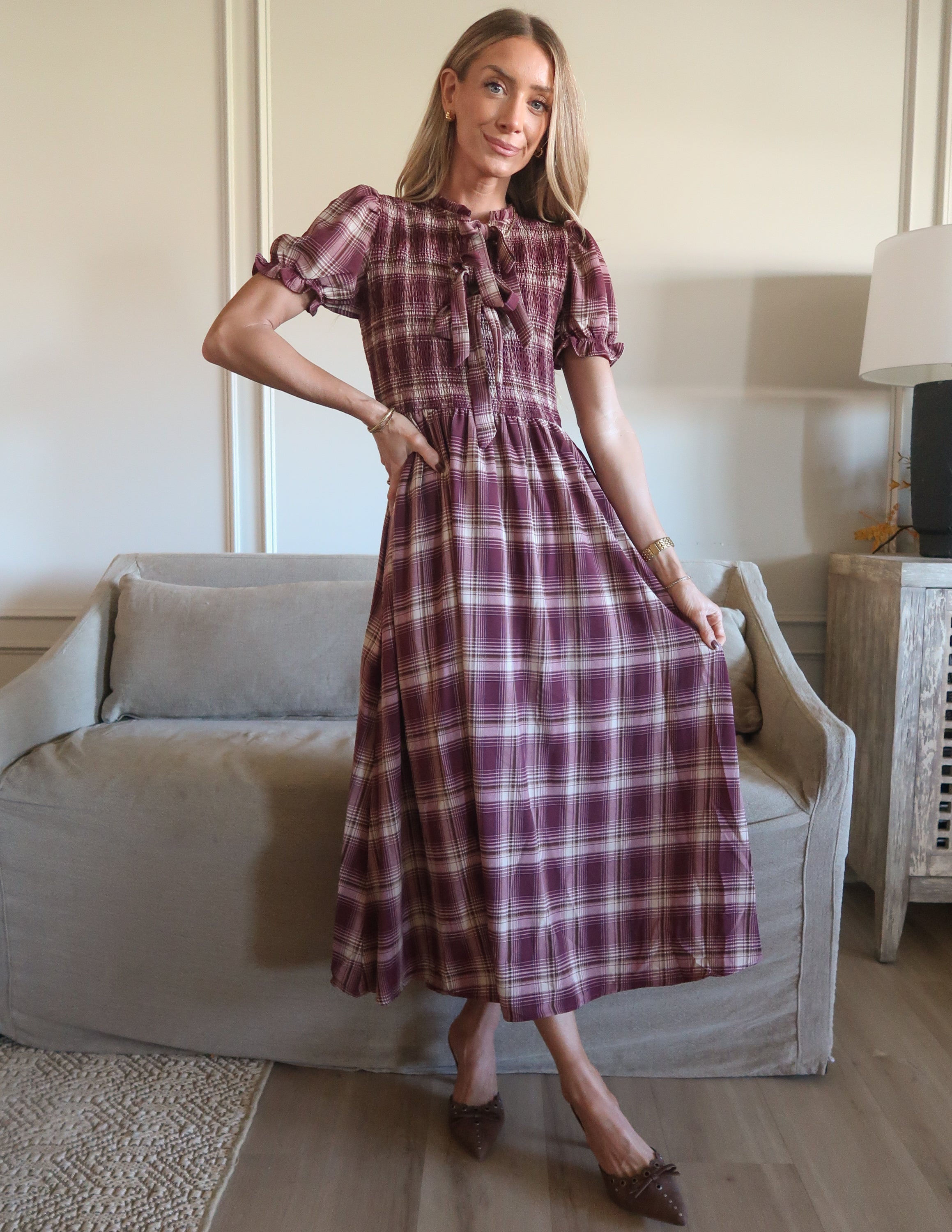 Sweet Magnolia Plaid Dress