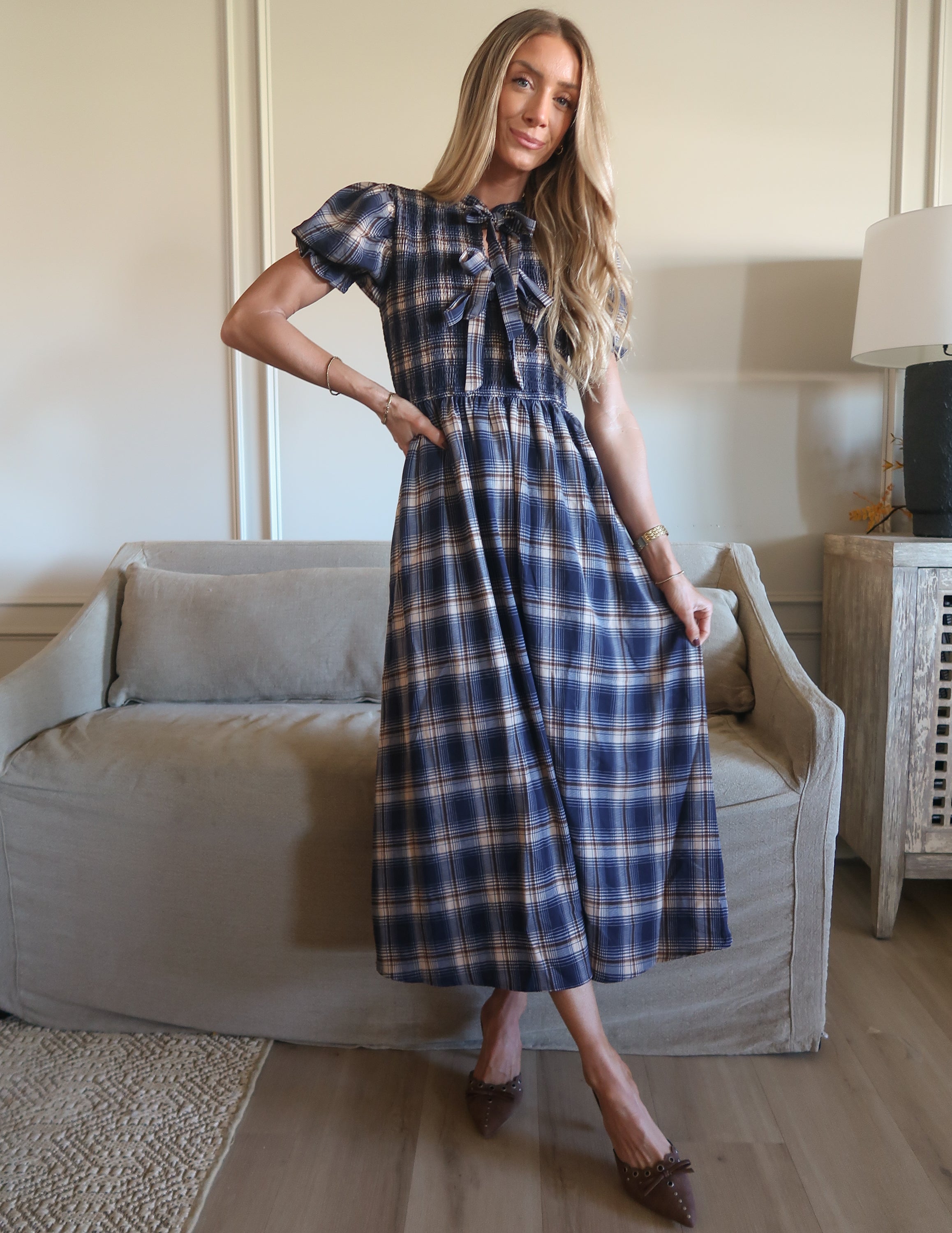 Sweet Magnolia Plaid Dress