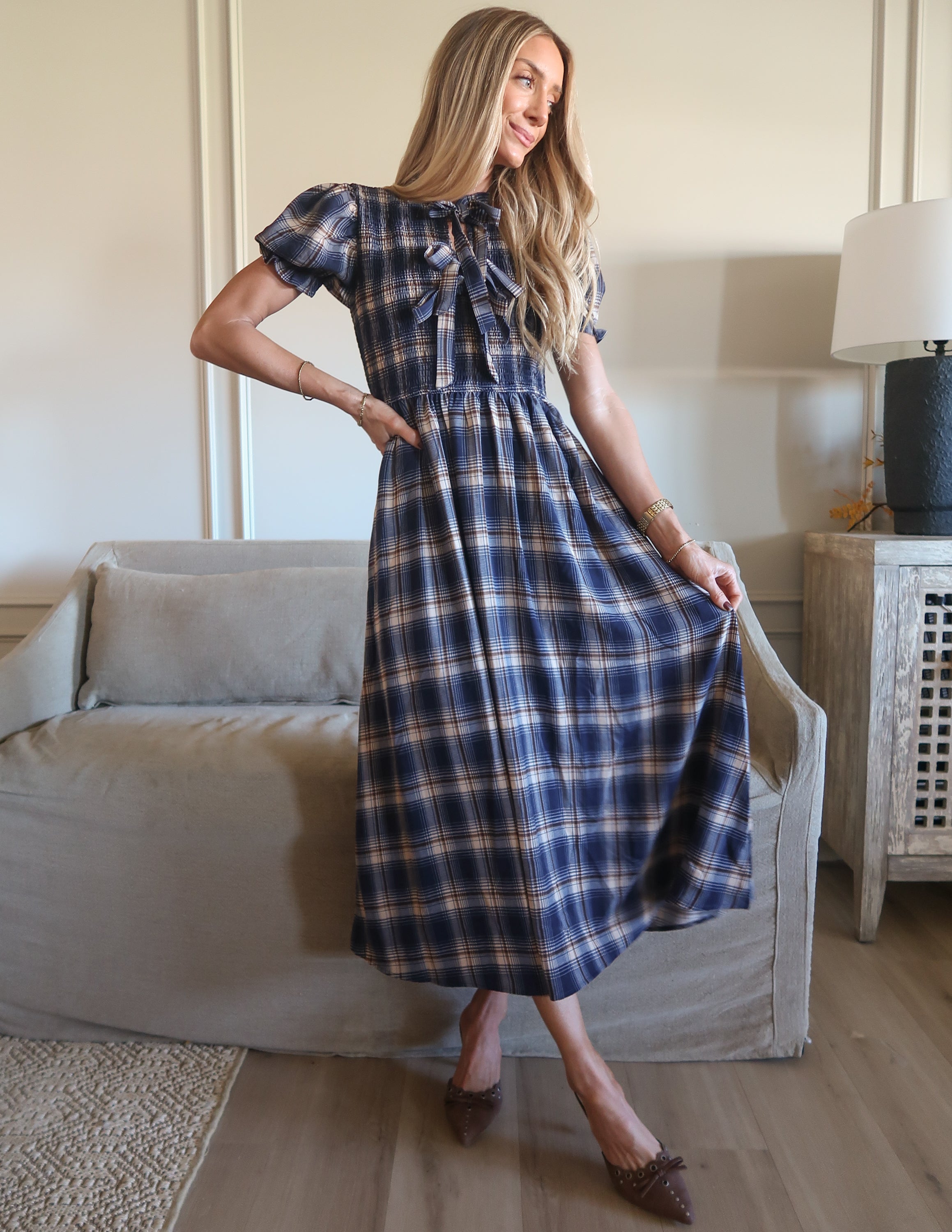 Sweet Magnolia Plaid Dress