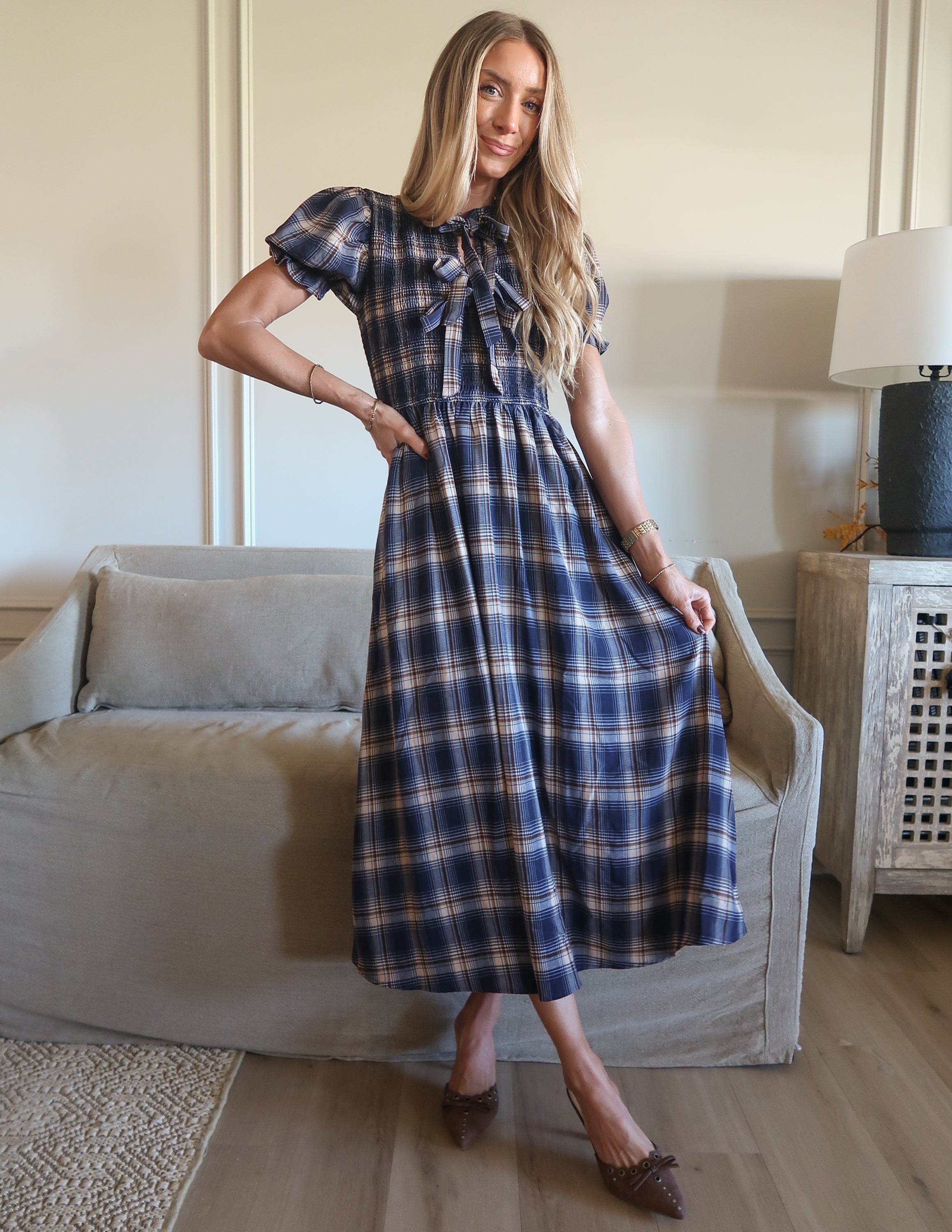 Sweet Magnolia Plaid Dress